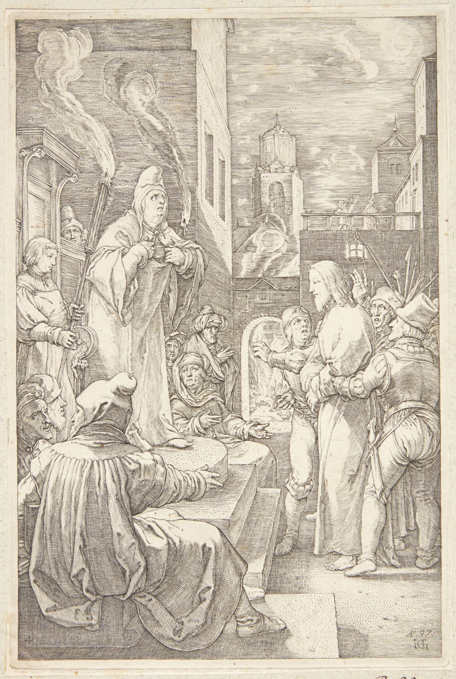 Jesus for Rådet, Hendrick Goltzius, 1597