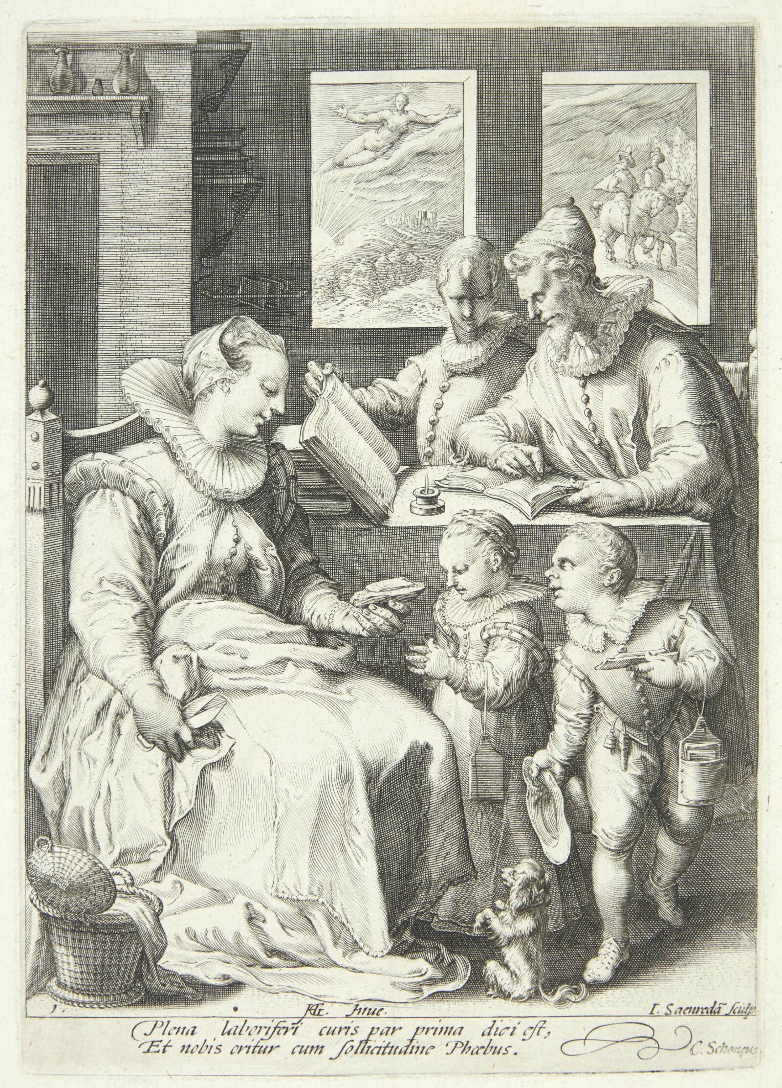 Morgen, Jan Saenredam, 1595-1598