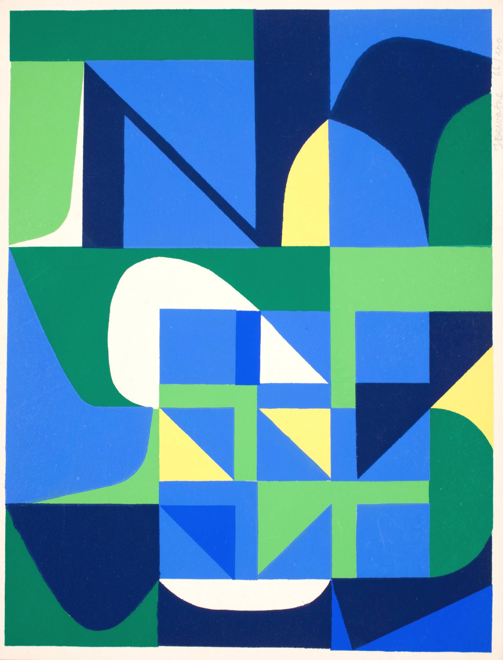 Uden titel (Dewasne), Jean Dewasne, 1953