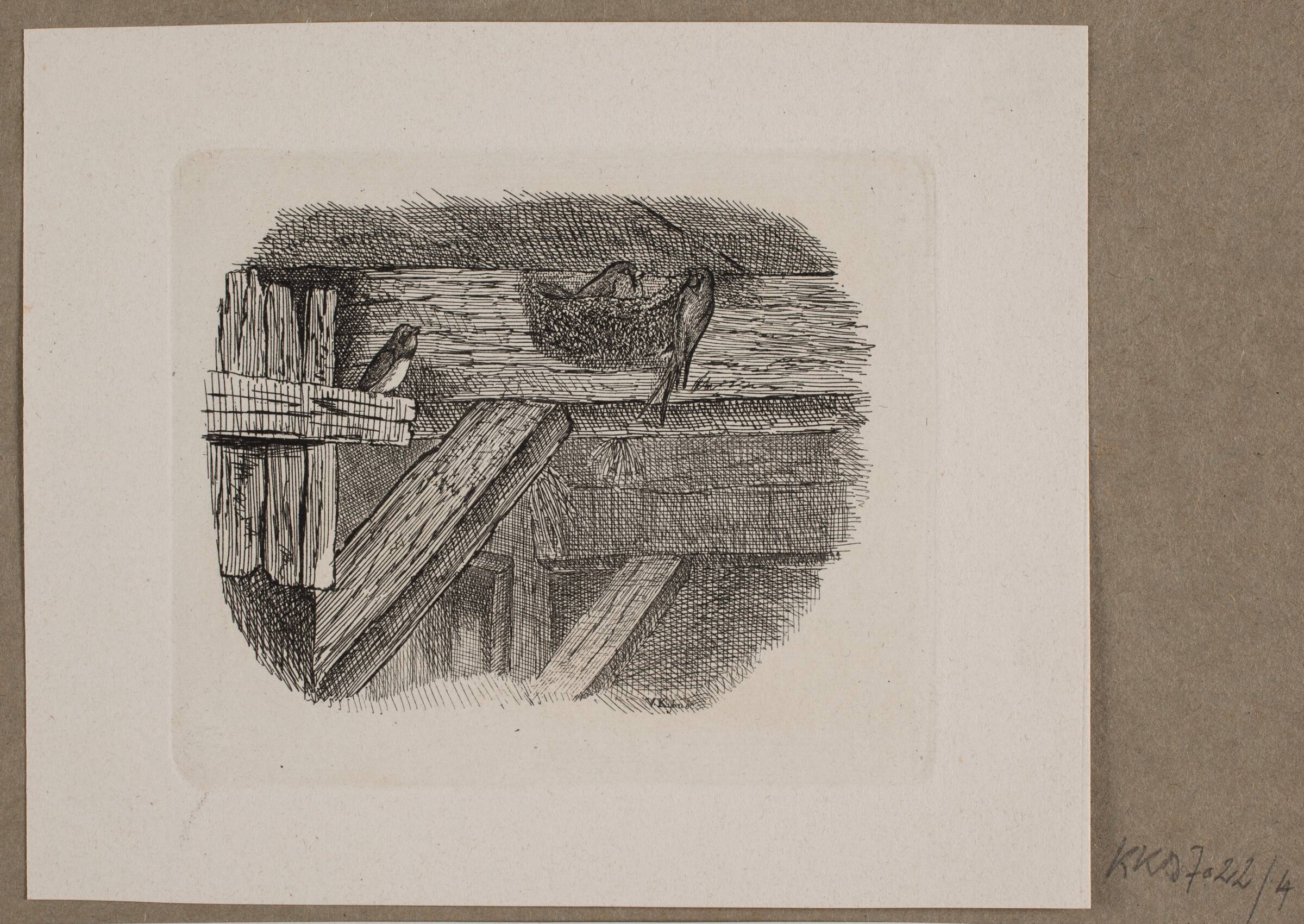Illustration til O. Specter, "Fabler for Børn", Vilhelm Kyhn, 1838
