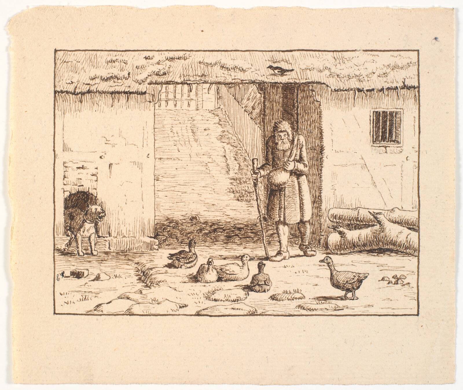 Illustration til St. St. Blicher, De tre Helligaftener, Christen Dalsgaard, 1846