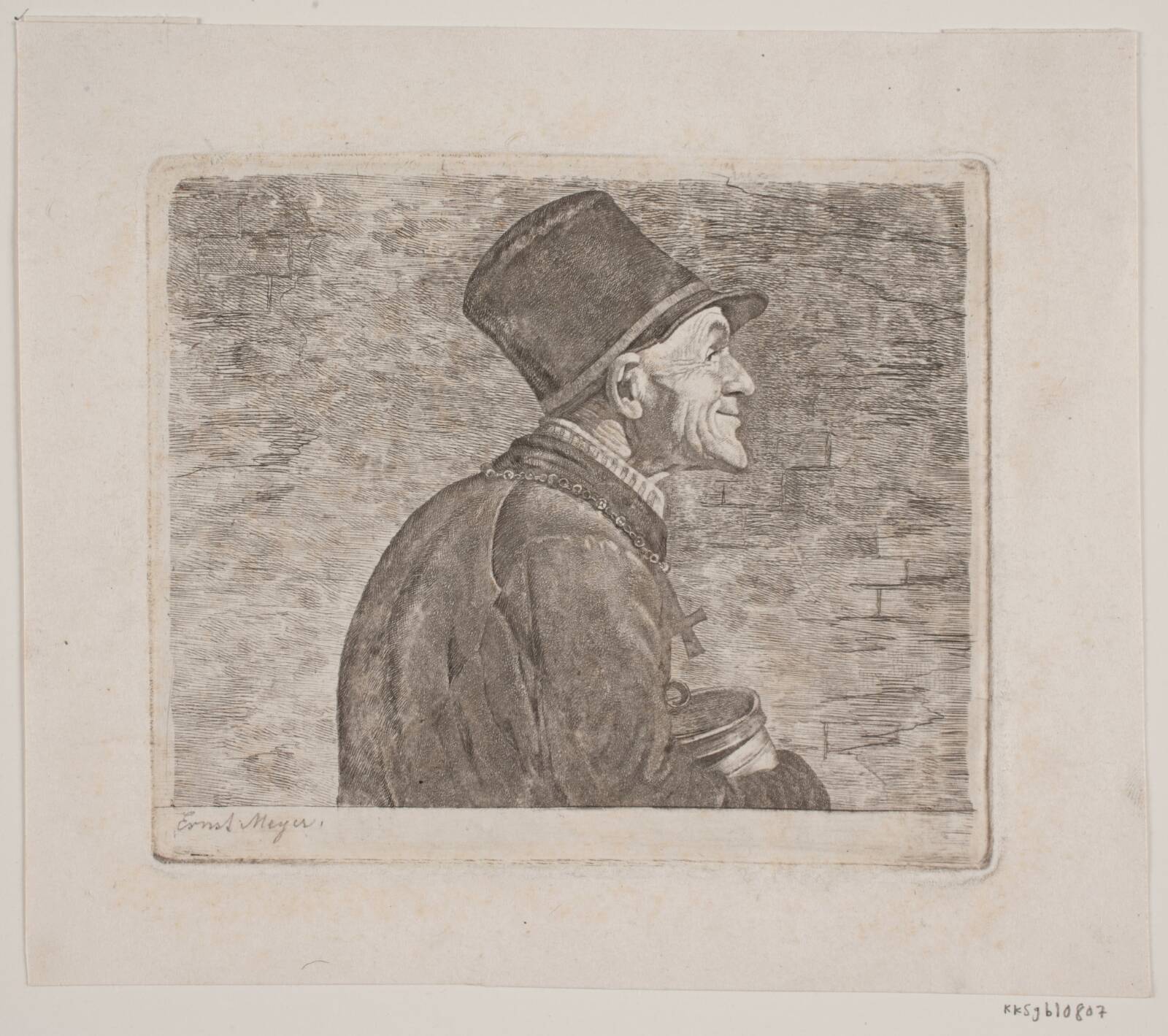Finessen-Seppl i halv figur, Ernst Meyer, 1822