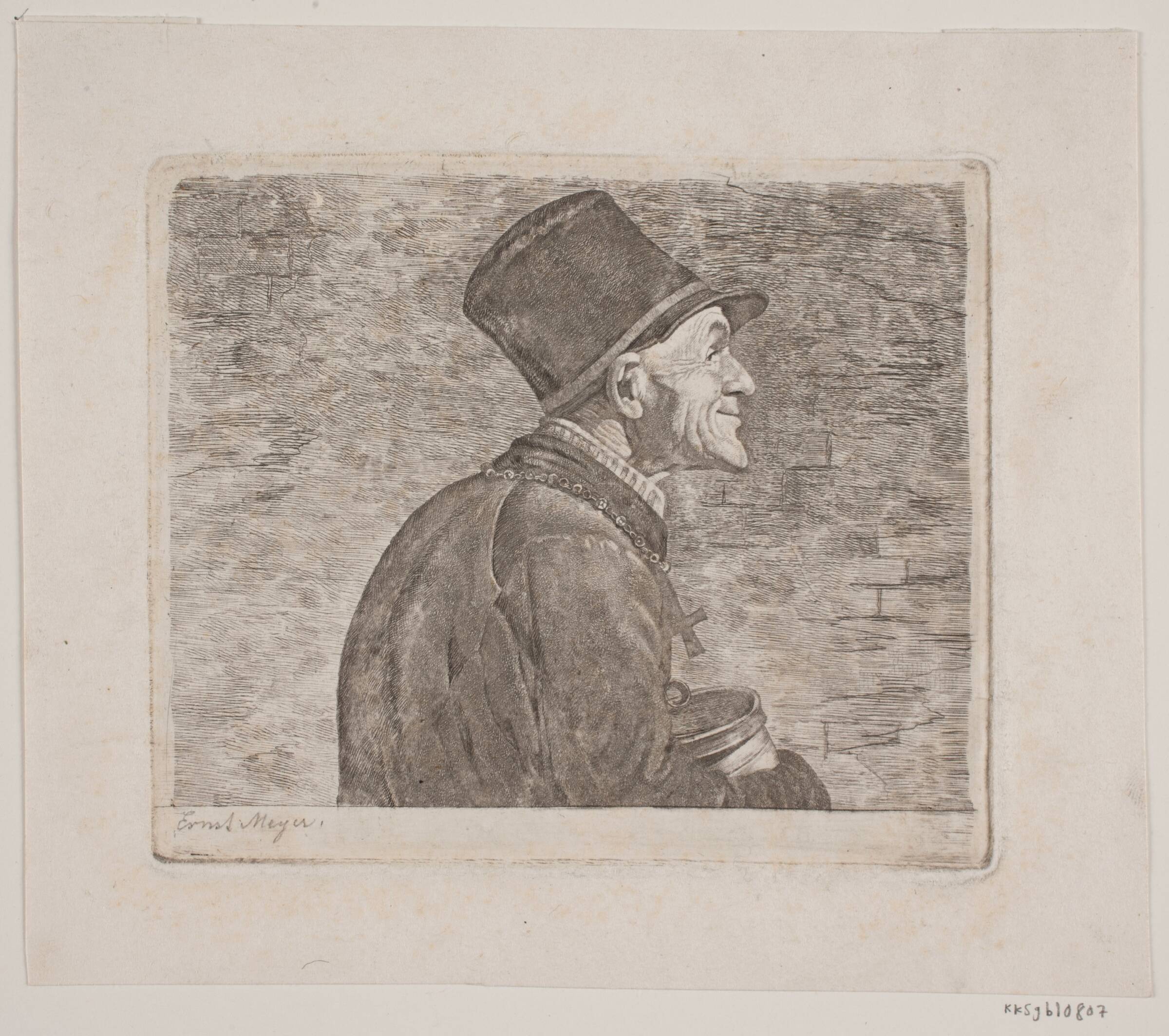 Finessen-Seppl i halv figur, Ernst Meyer, 1822