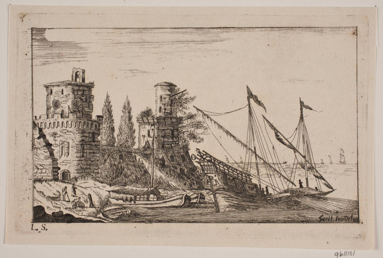Kystparti, J. van der Osten, 1750-1799