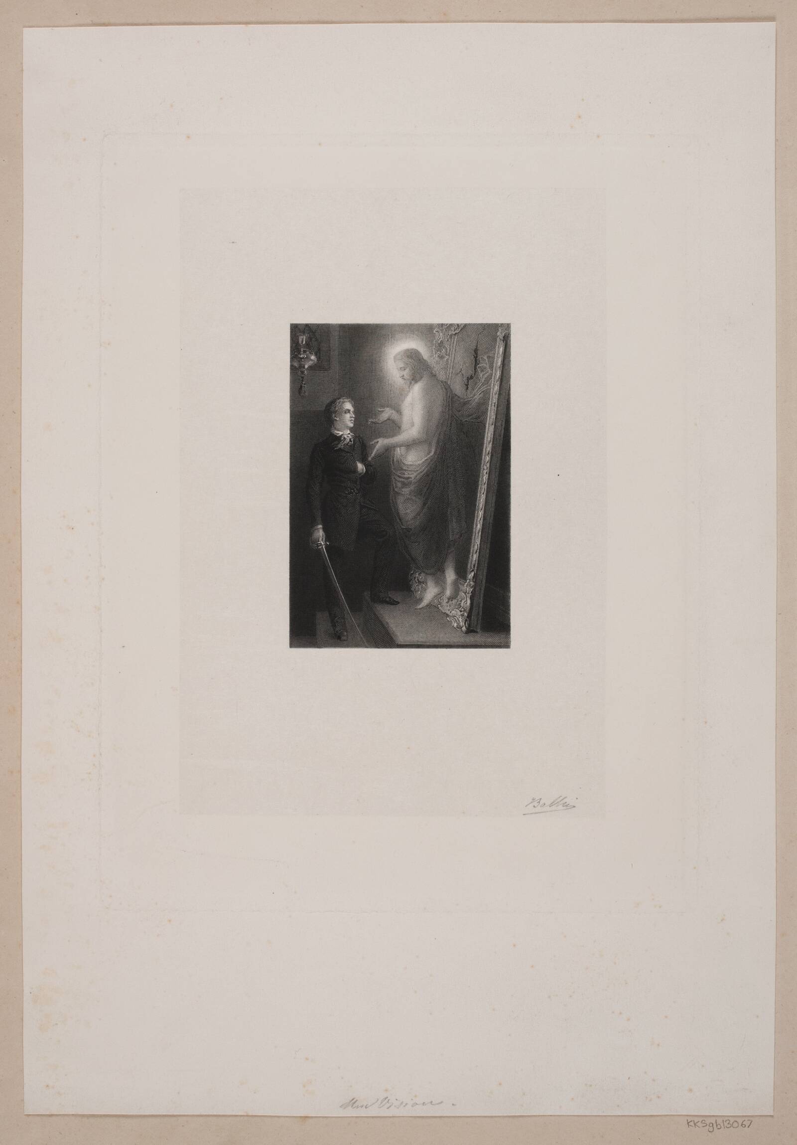 Une vision, Joel Ballin, 1822-1885