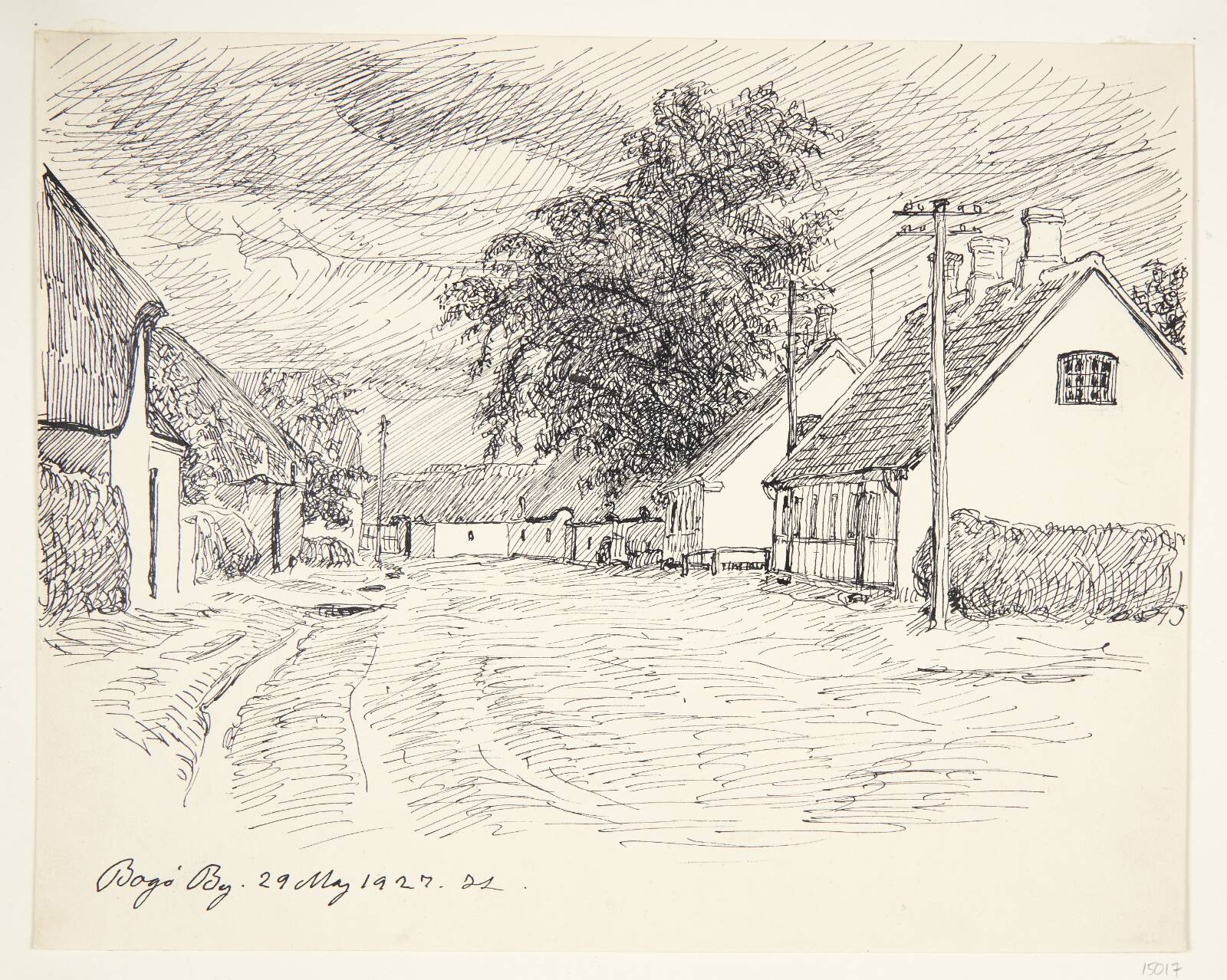 "Bogø By", Johannes Larsen, 1927