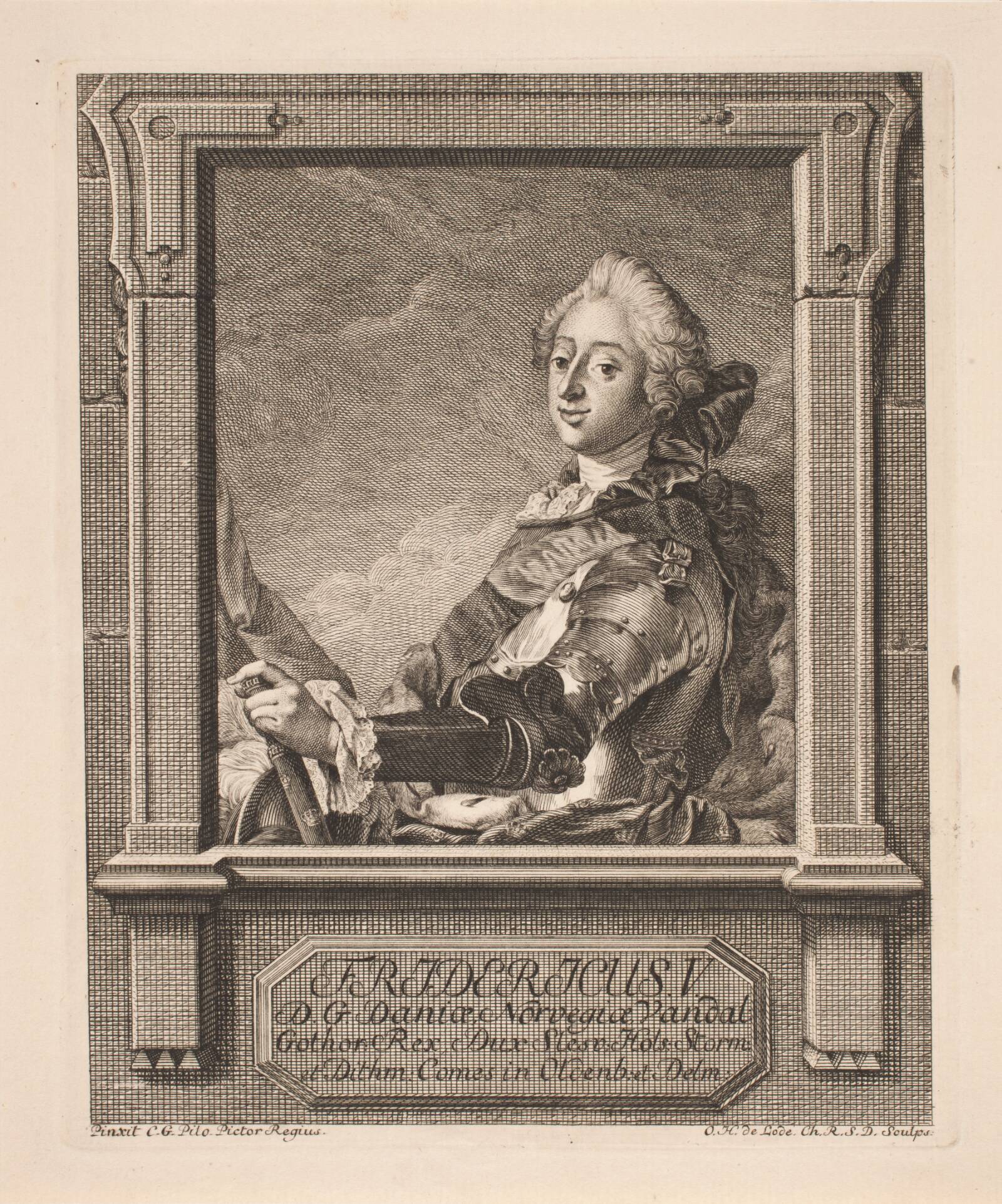 Frederik V som prins, Odvardt Helmoldt de Lode, 1726-1757