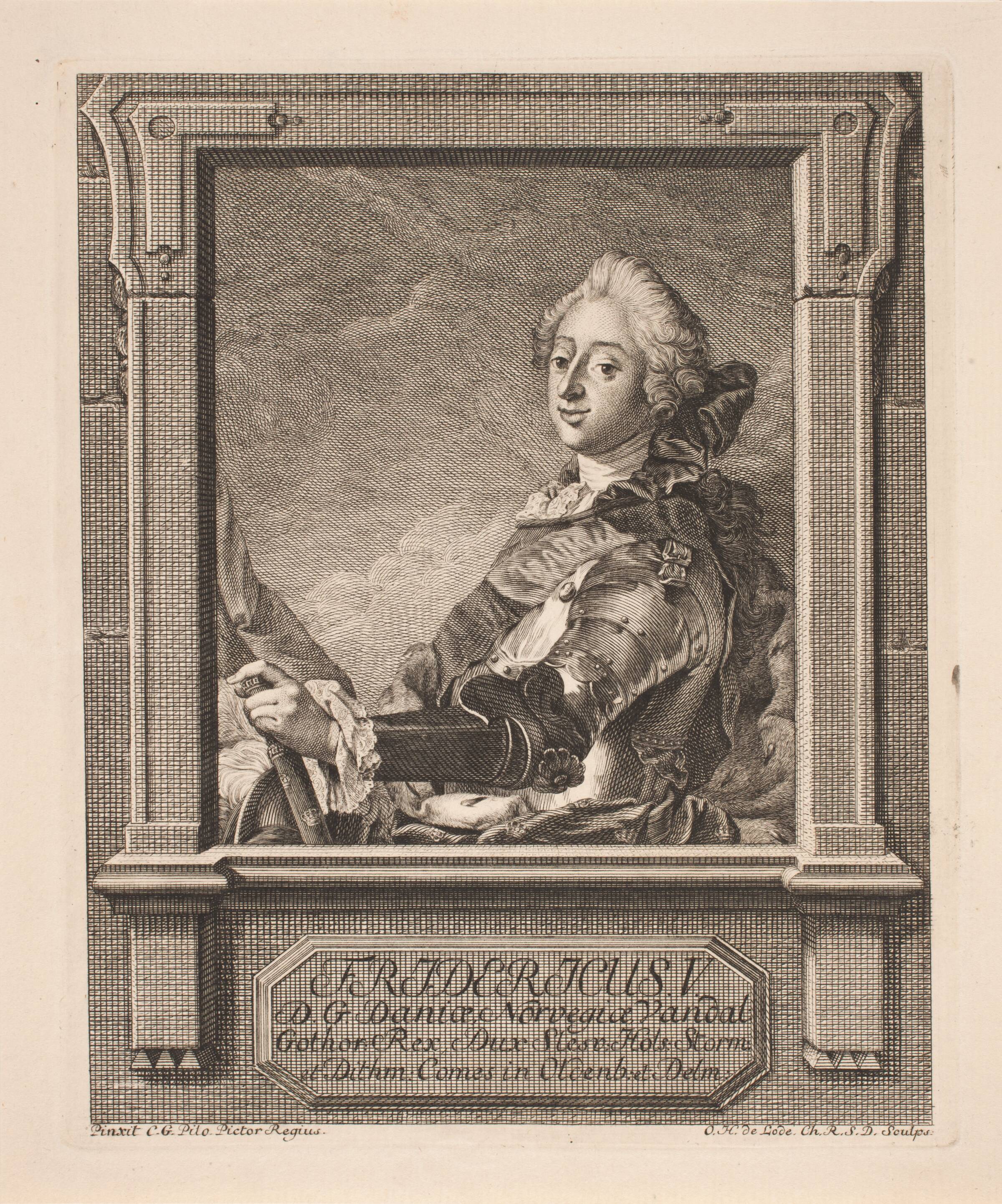 Frederik V som prins, Odvardt Helmoldt de Lode, 1726-1757