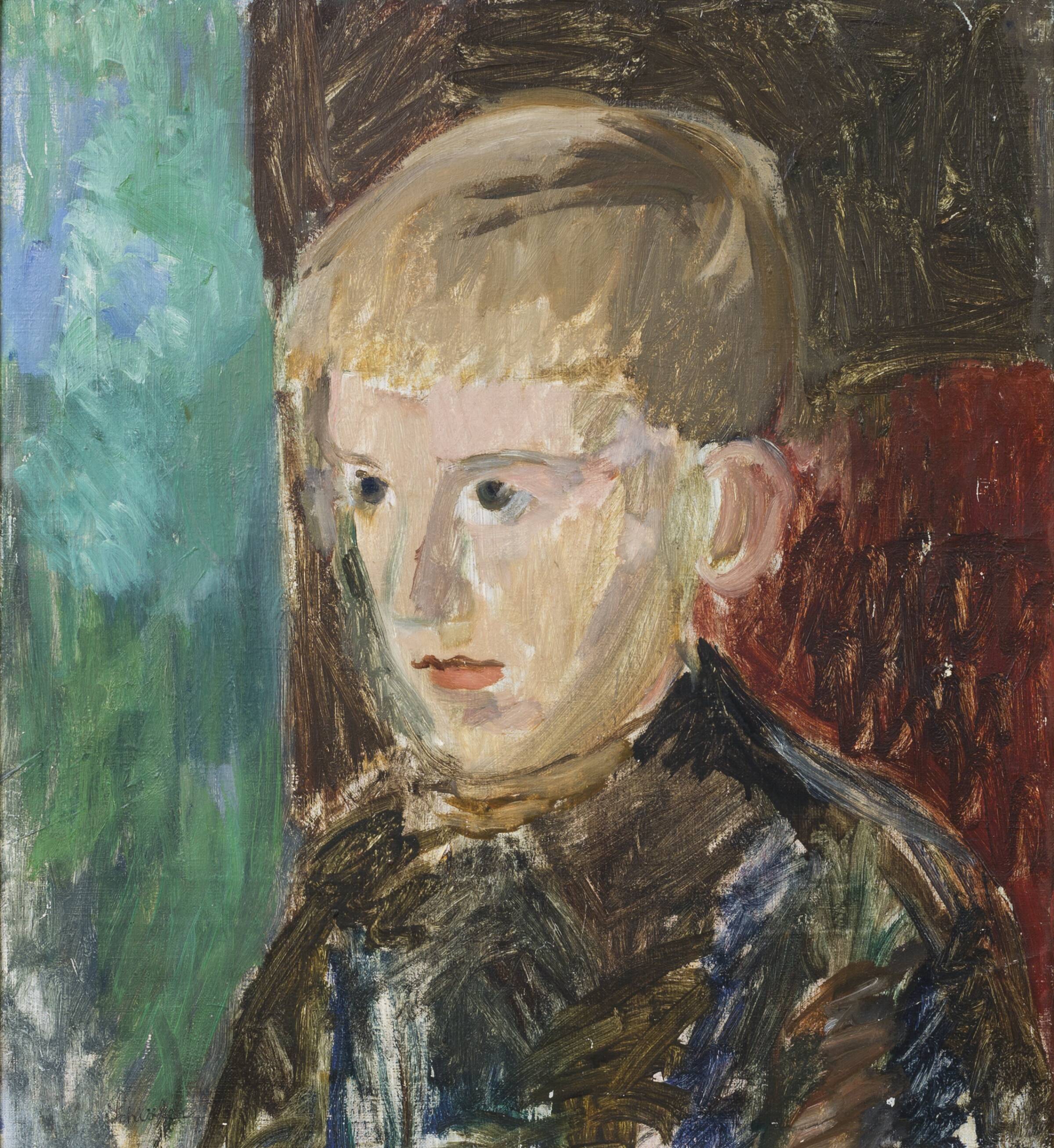 Drengeportræt. Stig Forsberg, Inge Schiöler, 1931