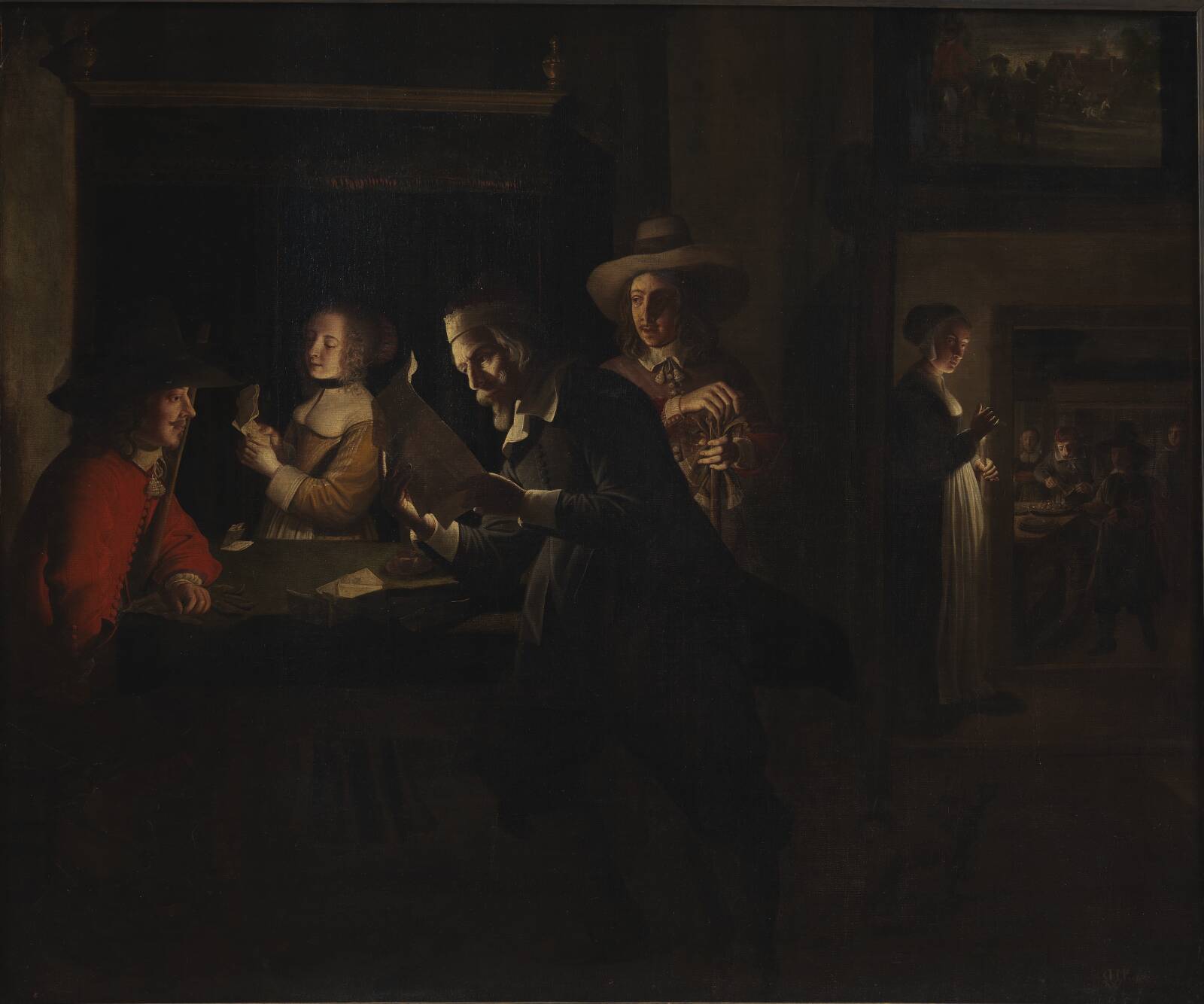 Afteninteriør, Wolfgang Heimbach, 1651