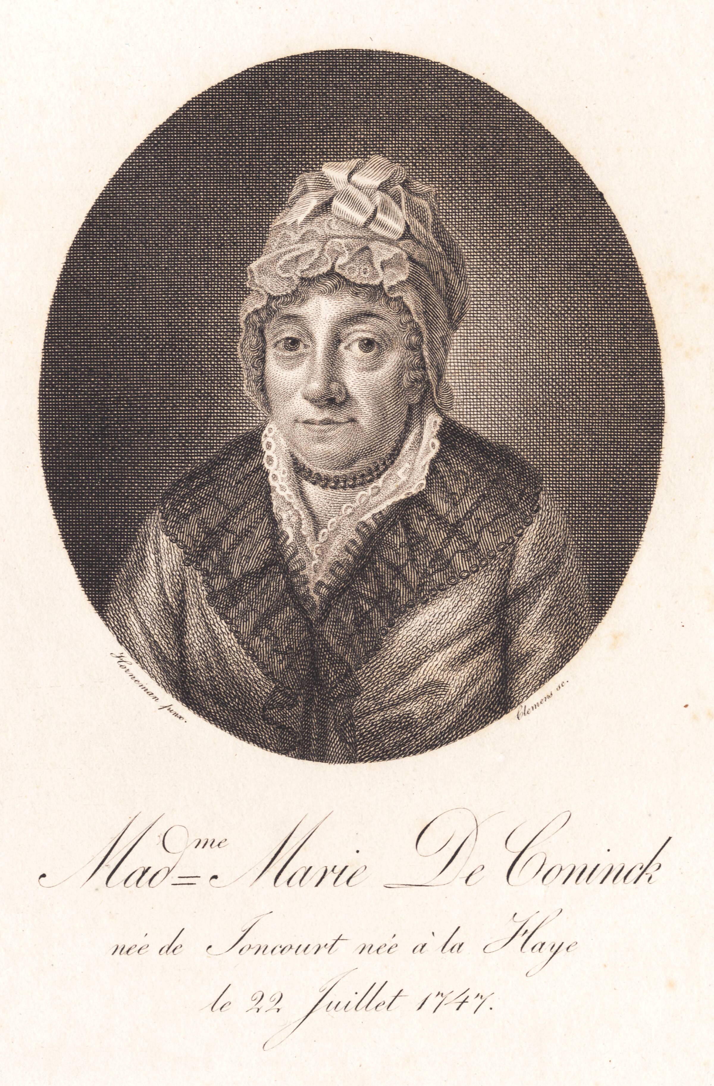 Marie de Coninck, J.F. Clemens, 1748-1831