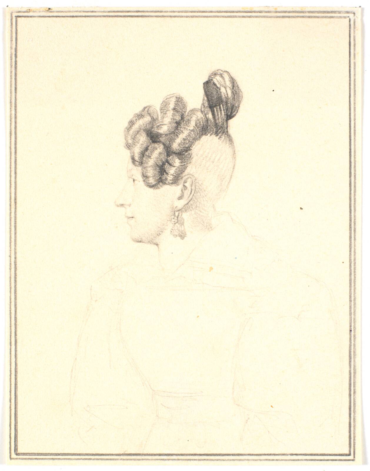 Brystbillede af etatsrådinde Raffenberg, by Wilhelm Bendz, 1829-1830