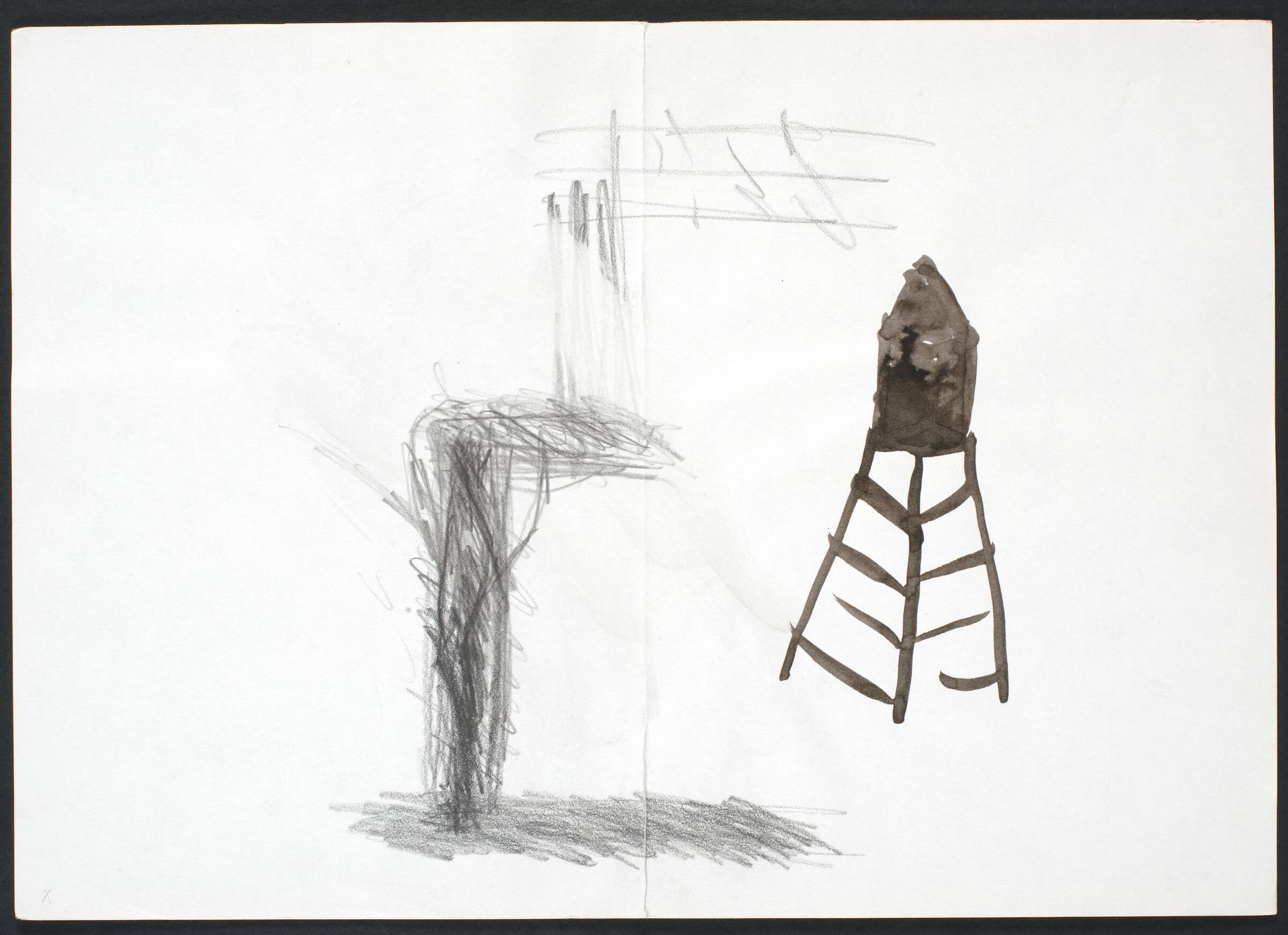 Tegning, Lone Høyer Hansen, 1985