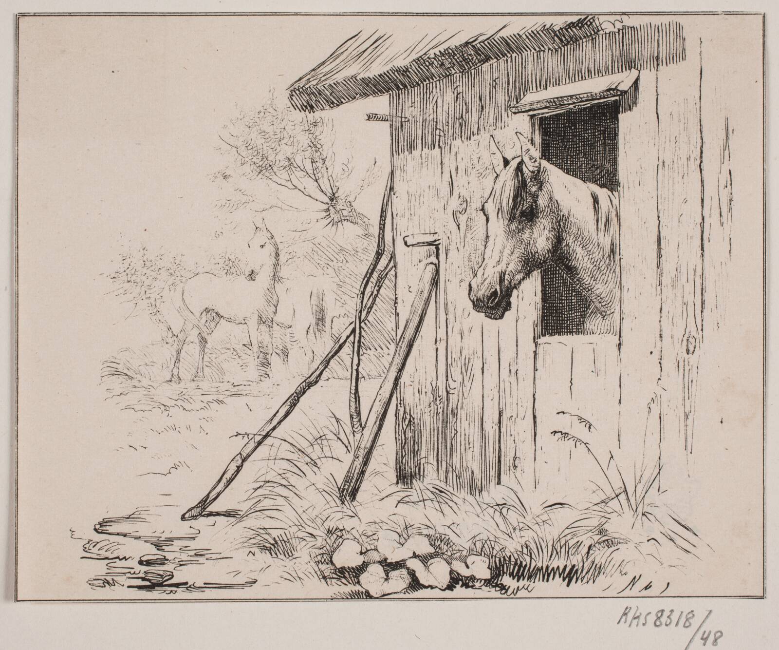 Møllehesten, Adolph Kittendorff, 1845