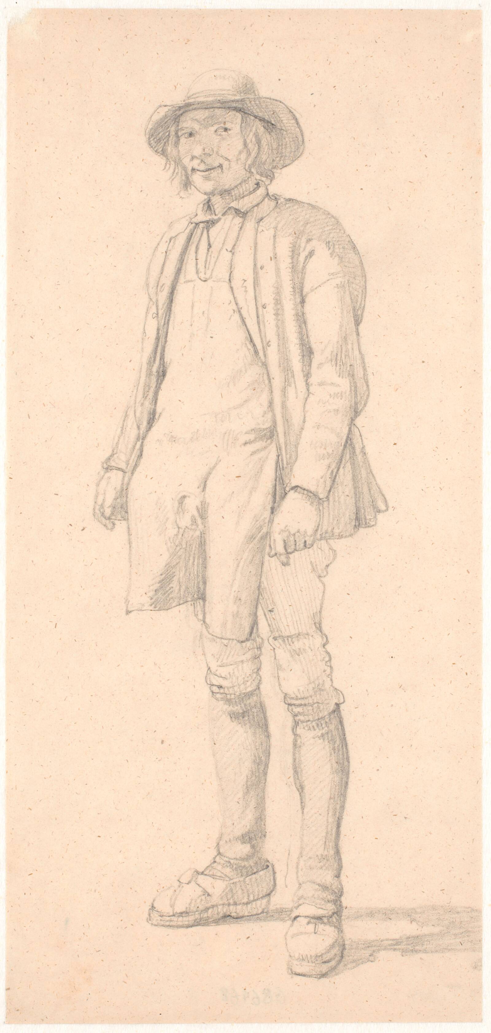 Stående svensk bonde, Wilhelm Marstrand, 1887