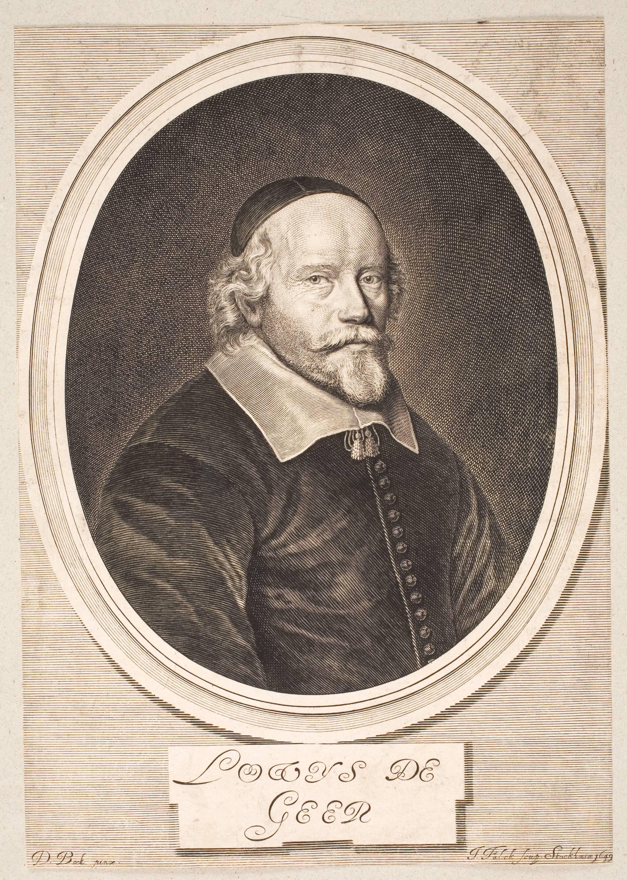 Louis de Geer (Lodys de Geer), 1649, Jeremias Falck, David Beck | SMK Open