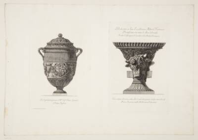 Vase med oksekranier og vase med tyrehoveder