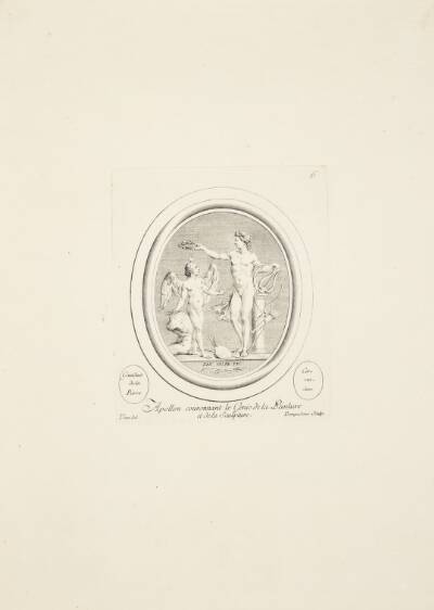 Apollon kroner malerkunstens og skulpturens genius