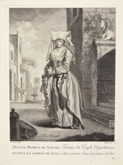 Kvinde fra Napoli (Femme du Peuple Napolitaine vêtue comme dans les jours de fête)