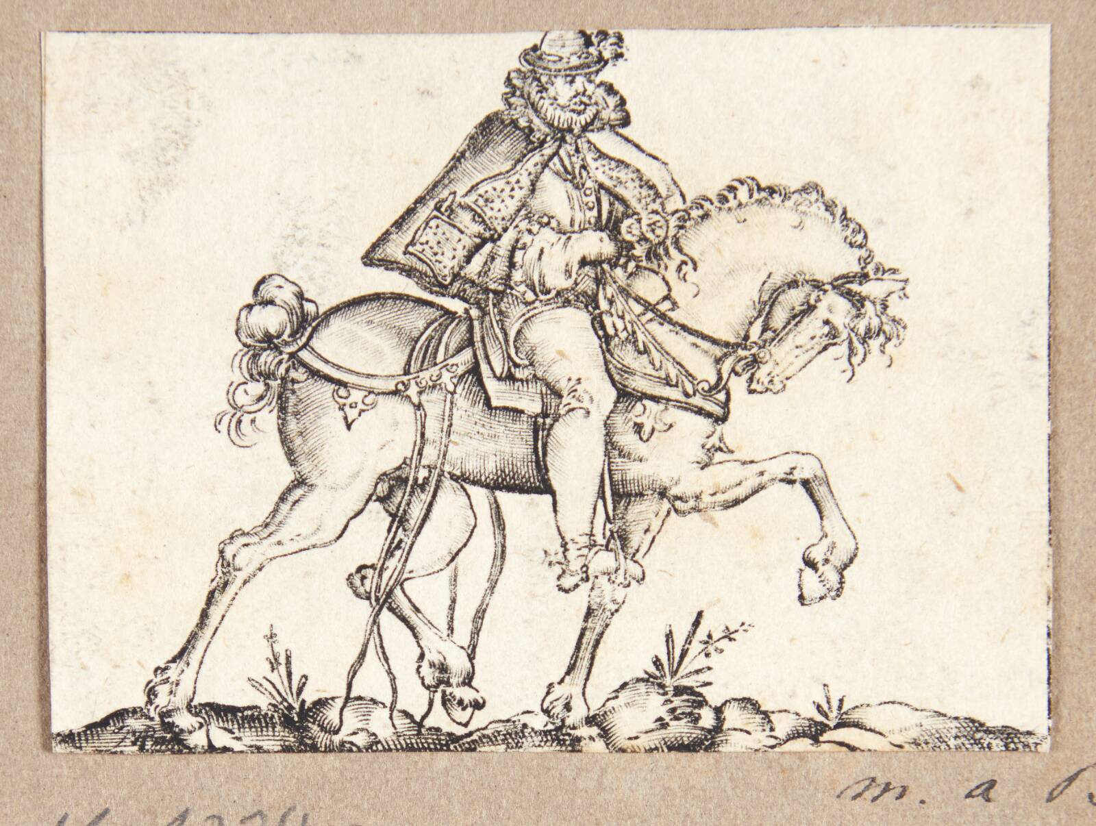 Rytter vendt mod højre, Martin Pleginck, 1594