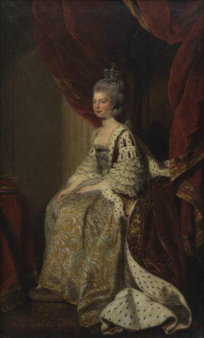 Charlotte Sofie af Mecklenburg-Strelitz. Kong Georg III's gemalinde