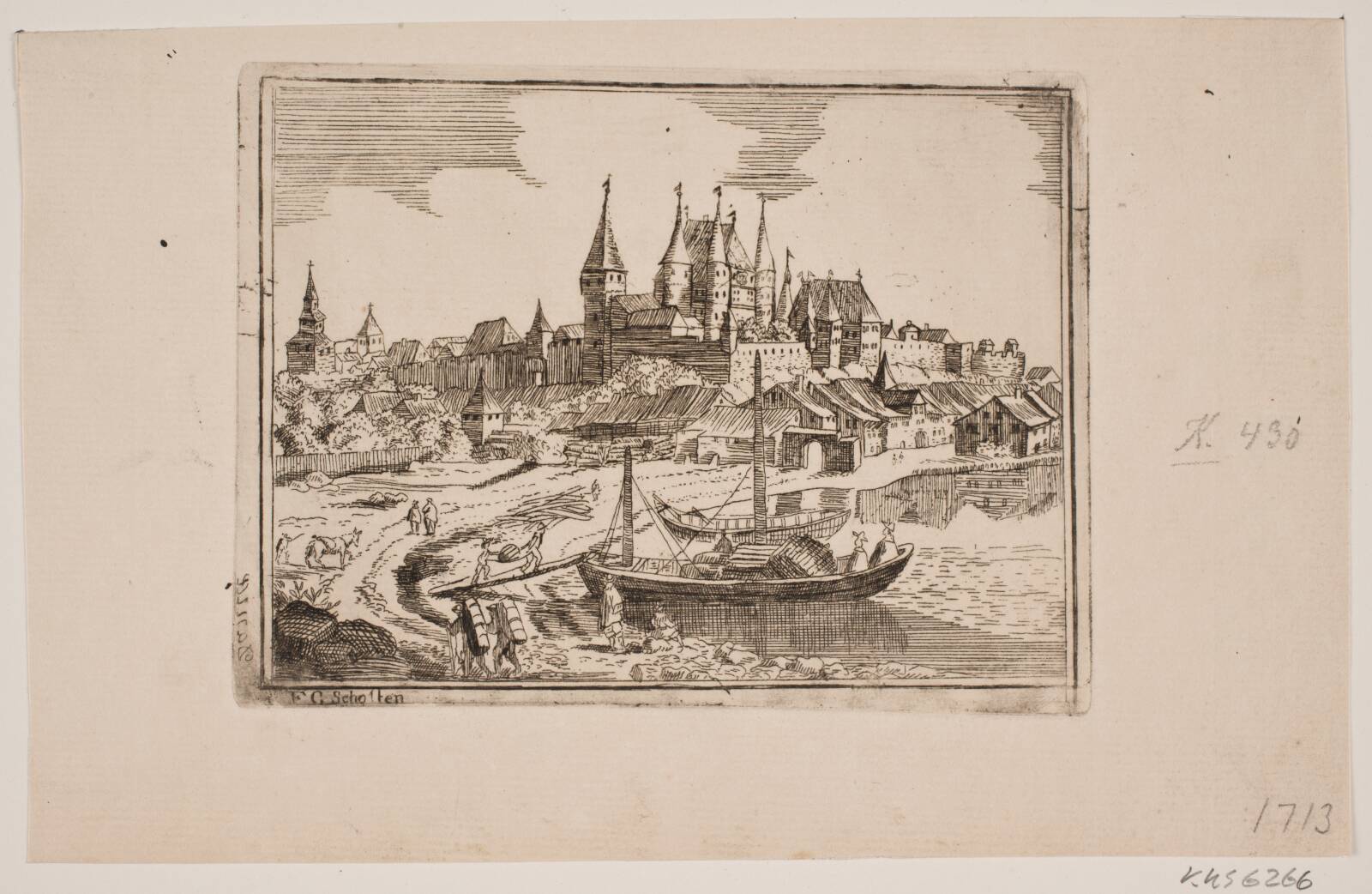 En stad, F.C. Scholten, 1740-1749
