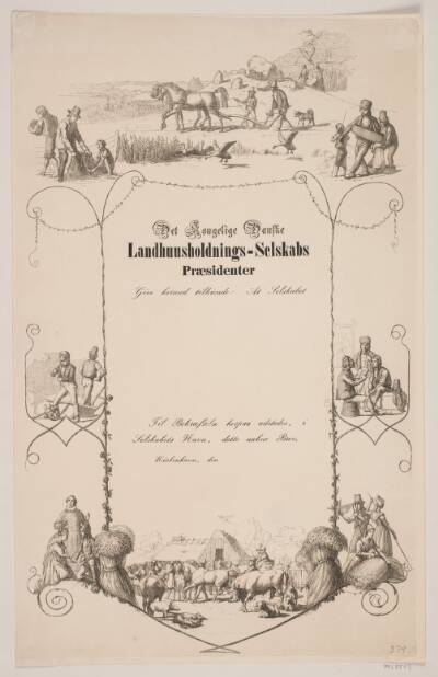 Det Kongelige Landhusholdningsselskabs diplom