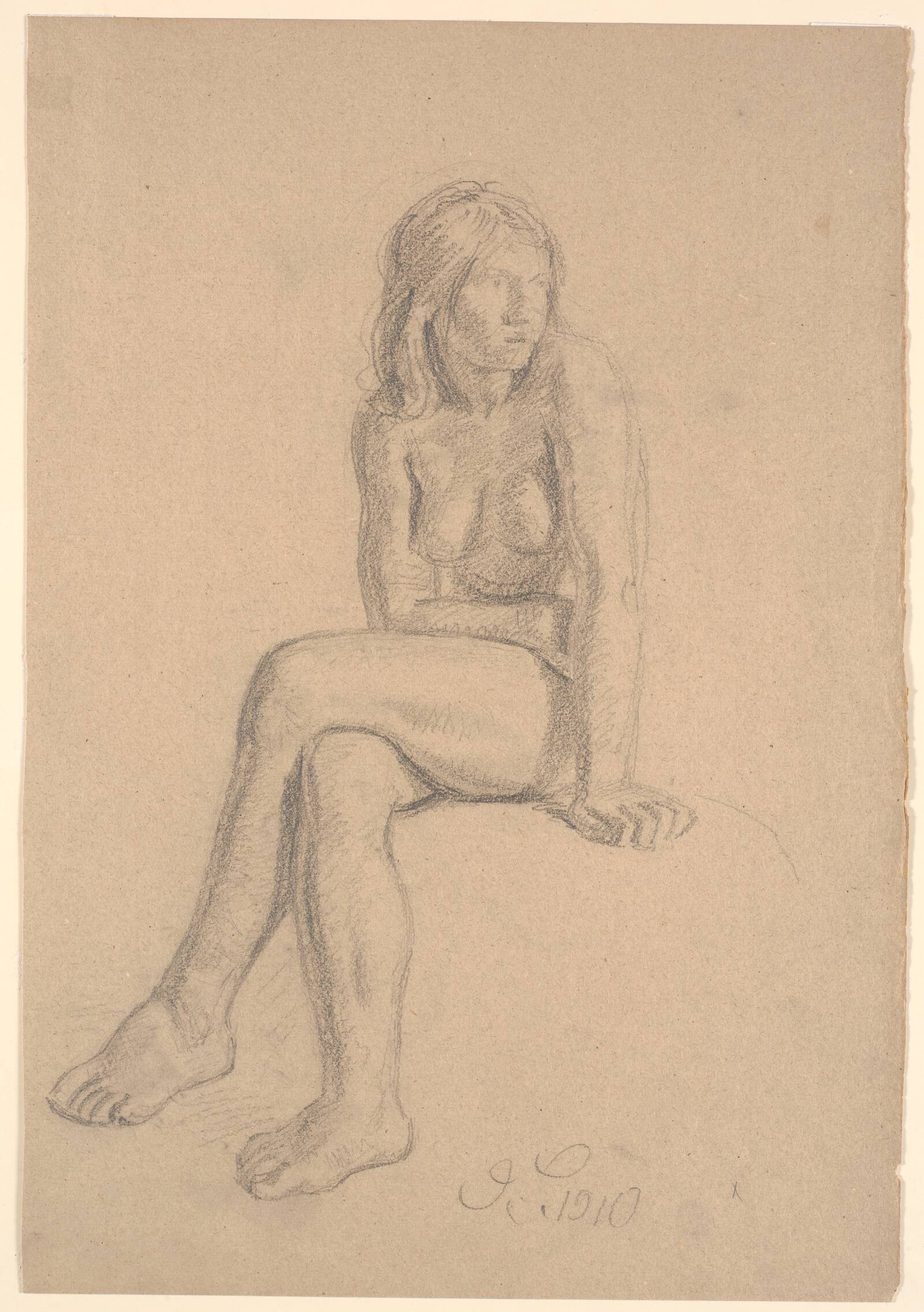 Siddende Eva, Joakim Skovgaard, 1910