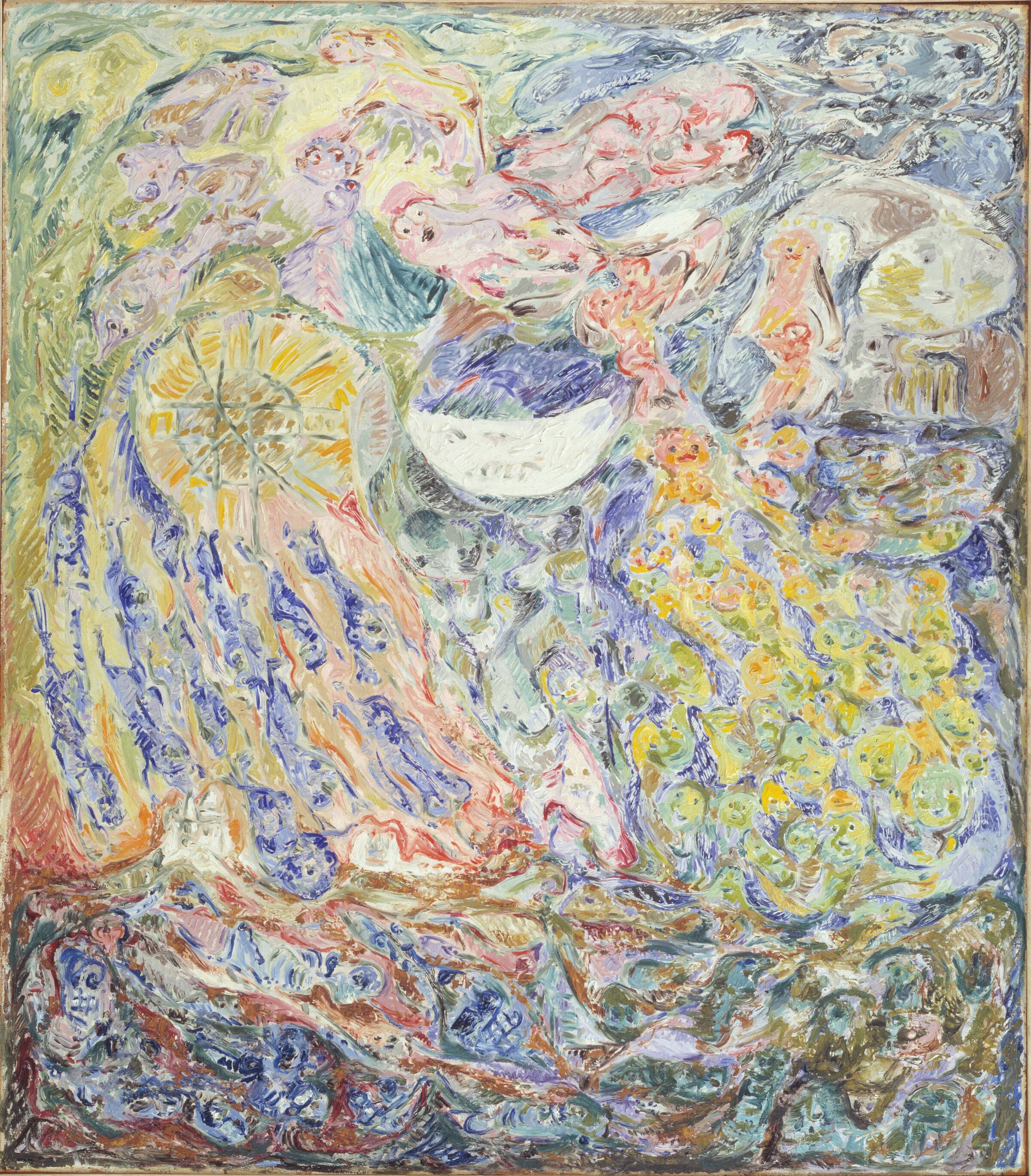 Livshjulet. Januarbilledet af årstidssuiten, Asger Jorn, 1953