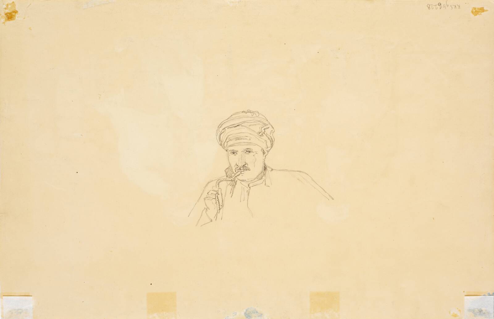 Siddende tyrk, Martinus Rørbye, 1835