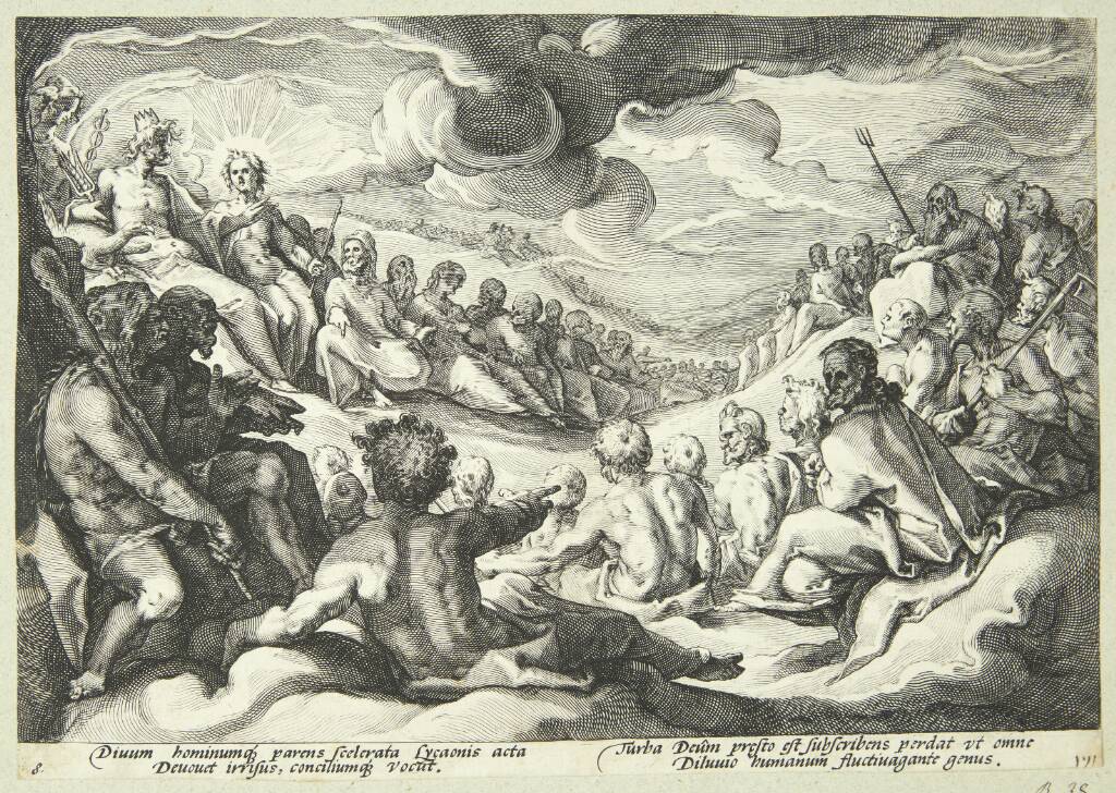 Jupiter rådfører sig med guderne om ødelæggelsen af universet