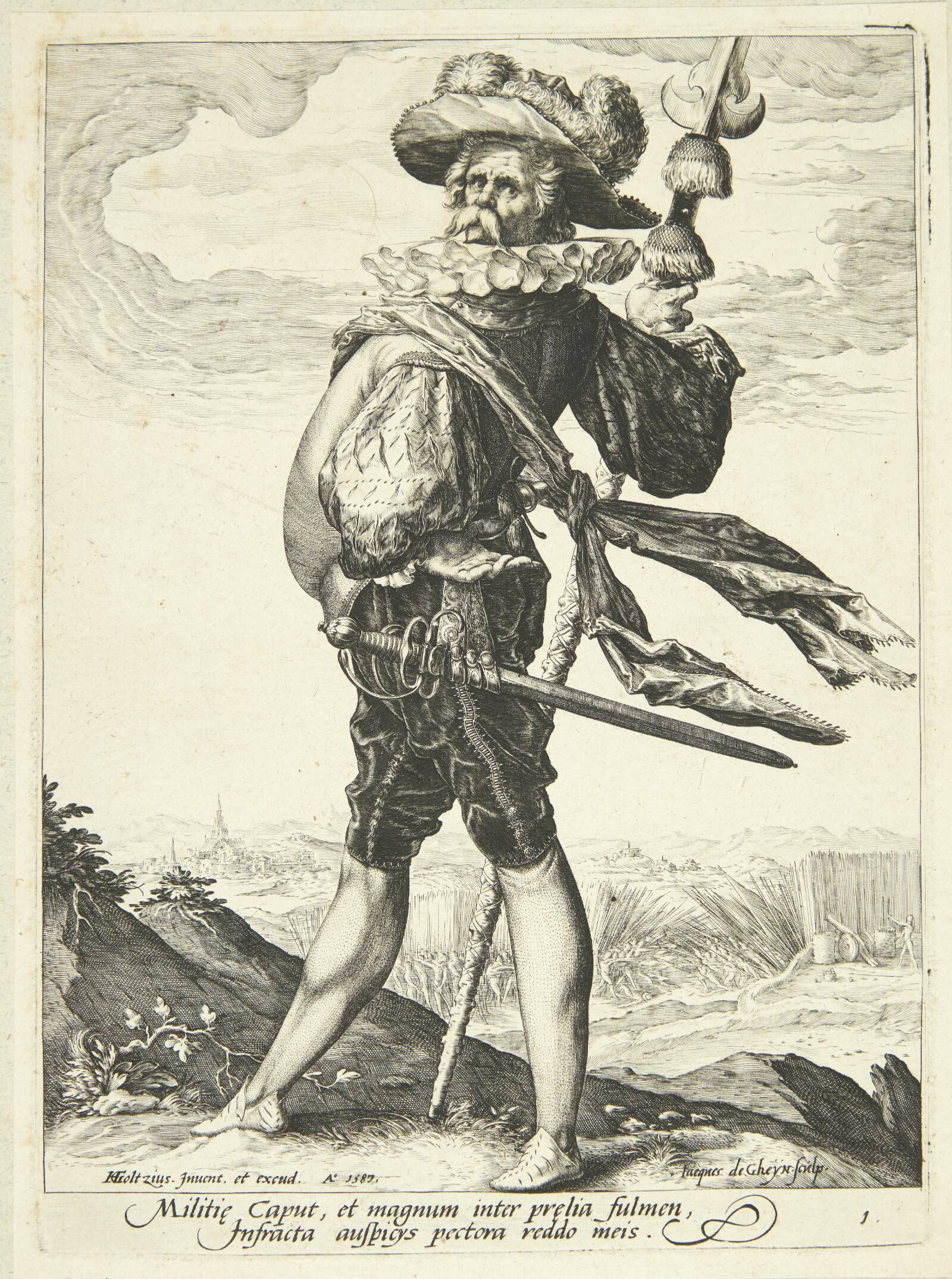 Obersten, Jacques de Gheyn II, 1587