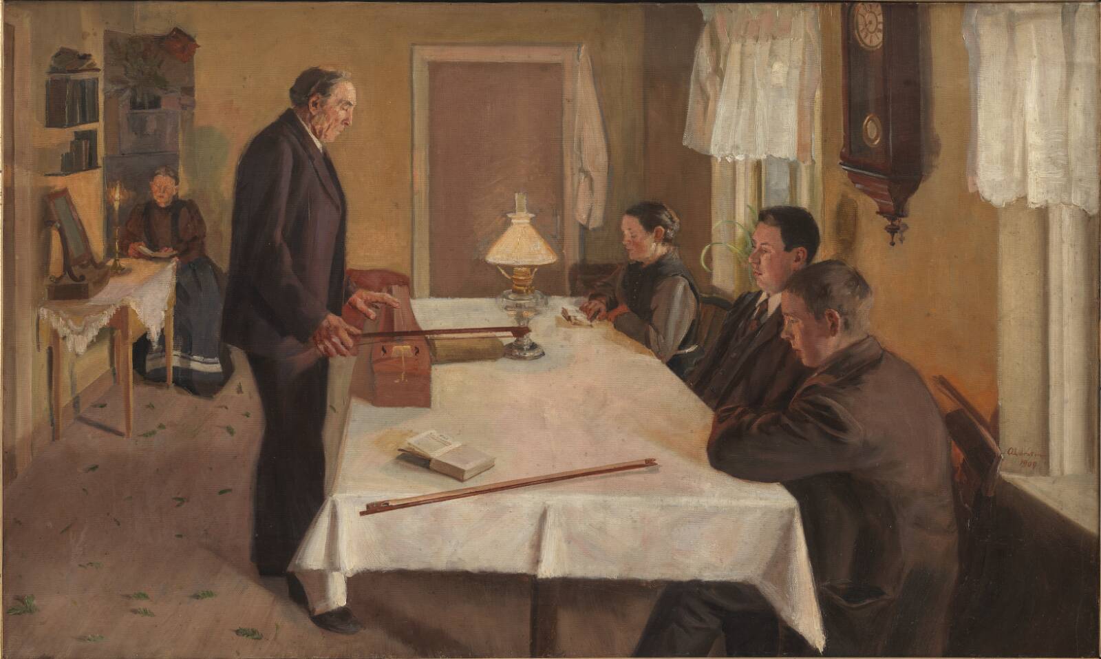 Julemorgen, Ola Larsson, 1909