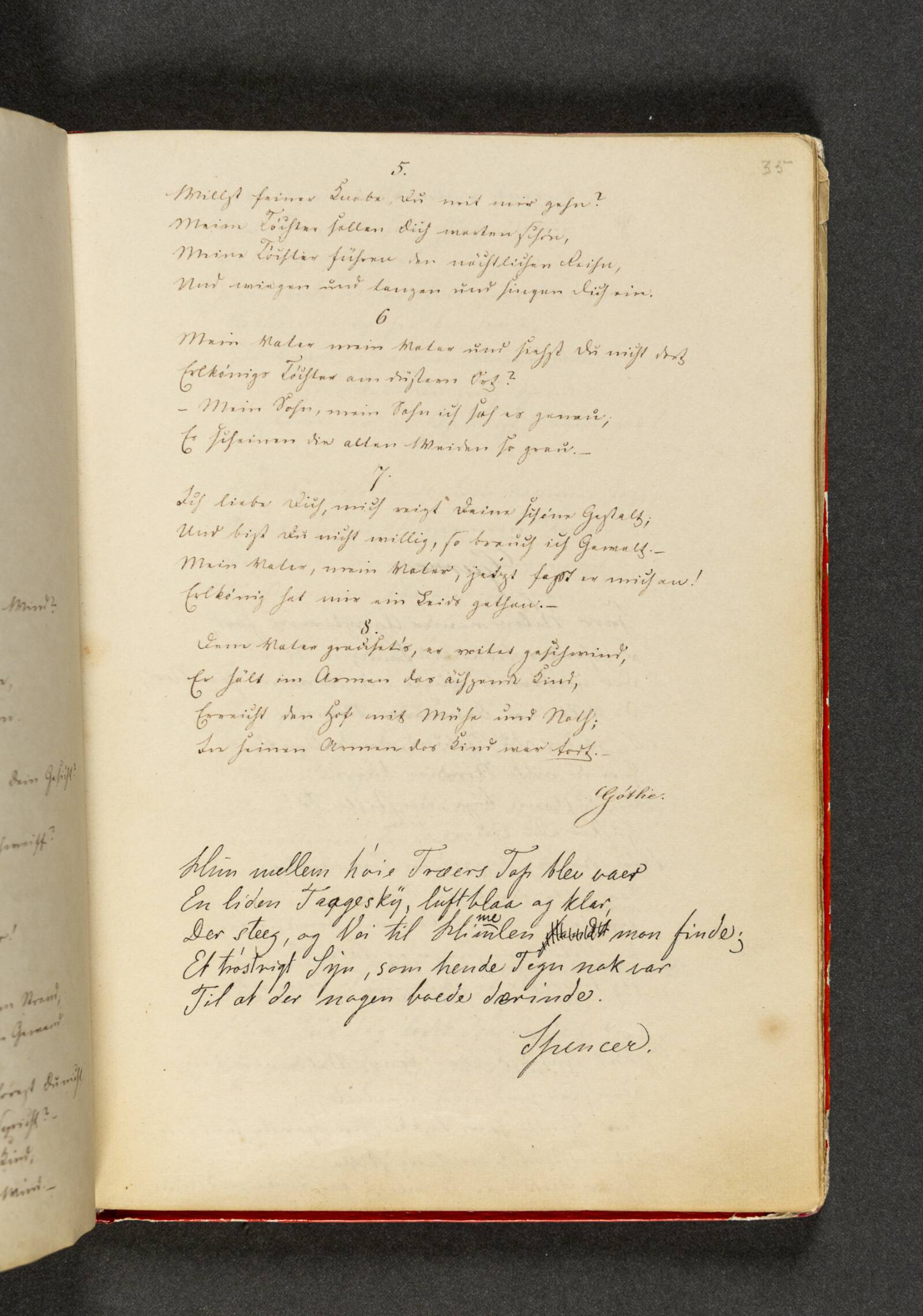 Vers. Side 35, Johan Thomas Lundbye, 1840-1844