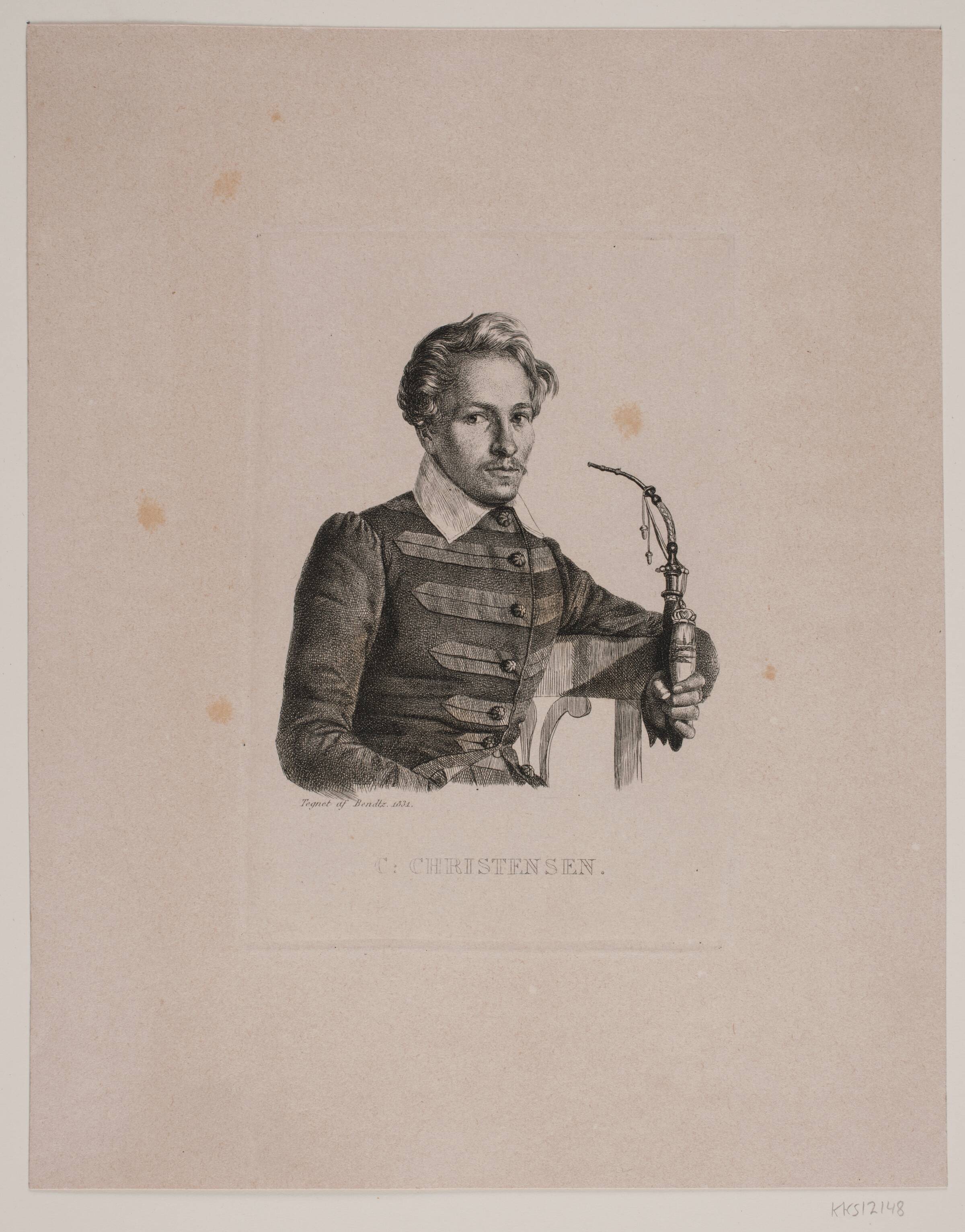 Christen Christensen. Medaljør, Caroline Behrend, 1824-1864