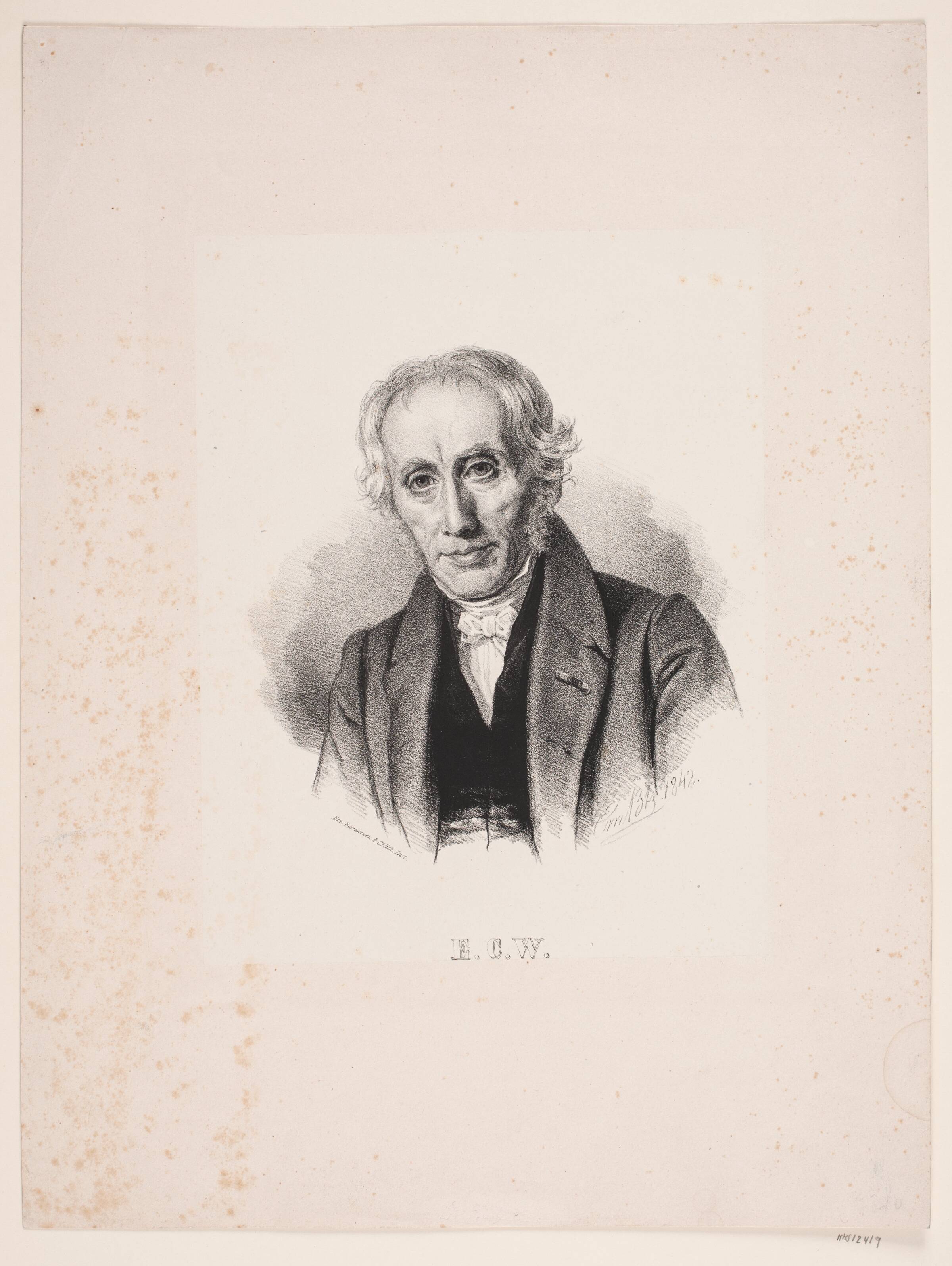E. C. Werlauff, Emil Ditlev Bærentzen, 1842