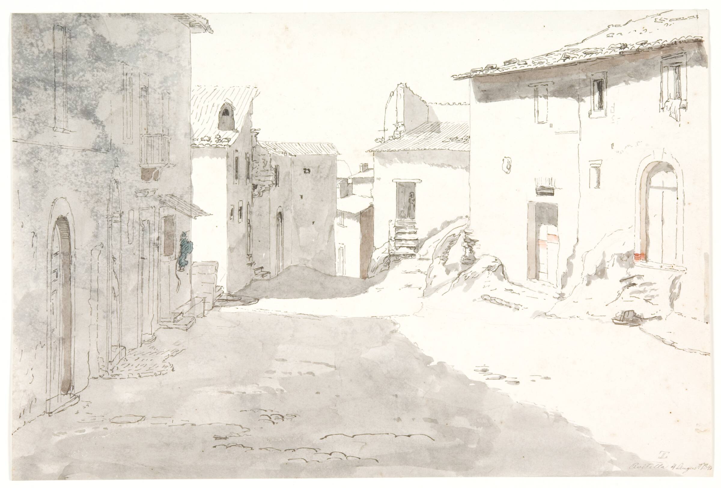 Gadeparti. Civitella, Thorald Læssøe, 1846-1849