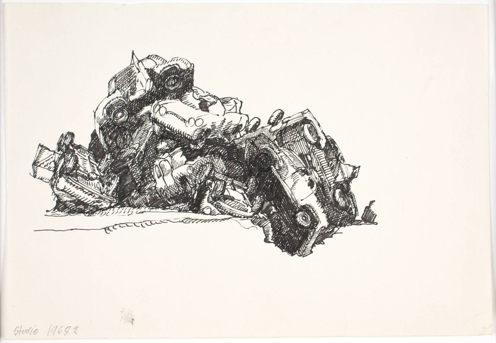 Studie, Palle Nielsen, 1968