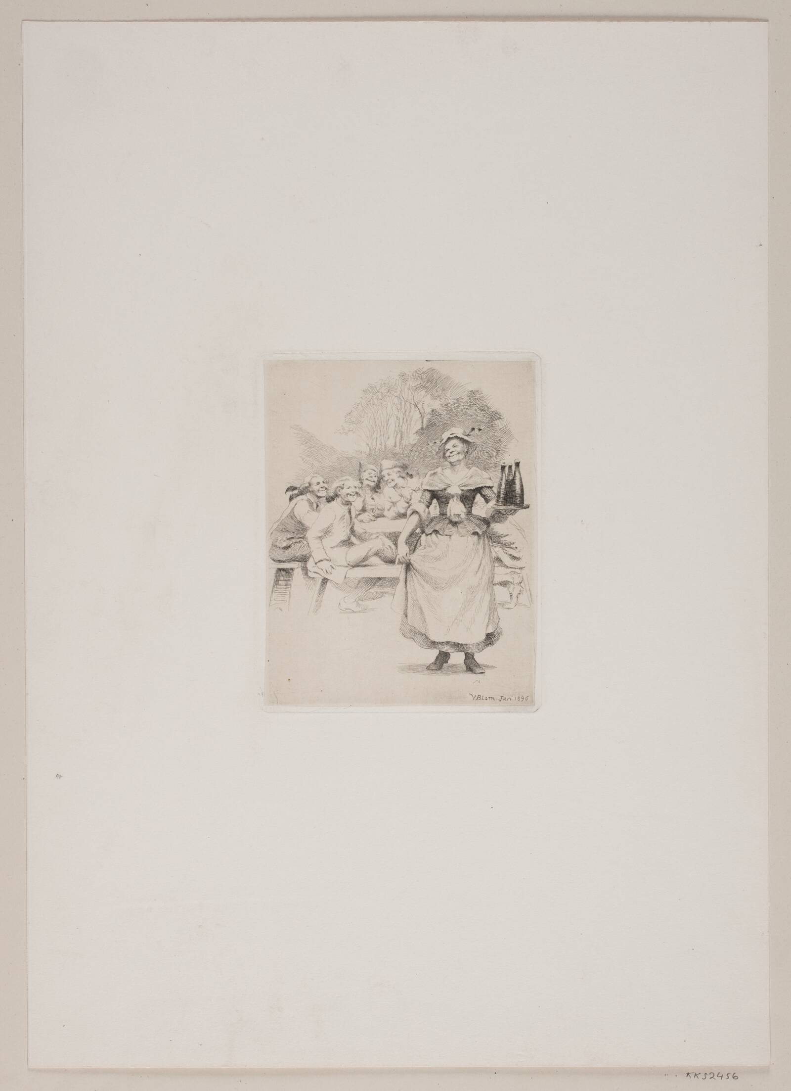 Bellmansk scene, G.V. Blom, 1896