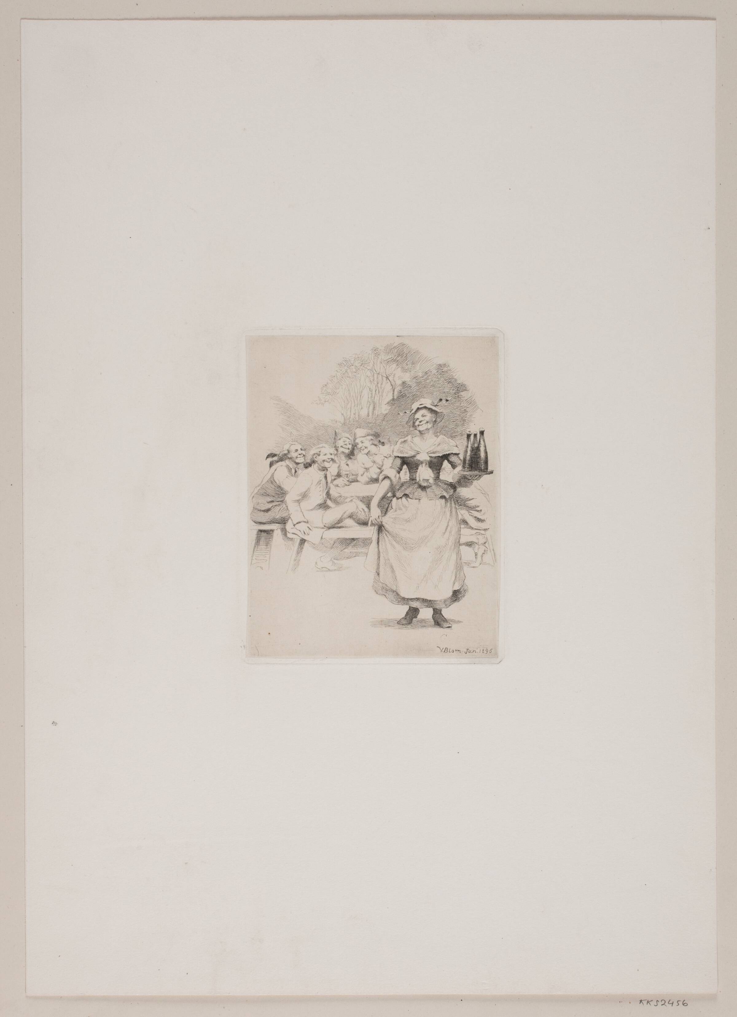 Bellmansk scene, G.V. Blom, 1896