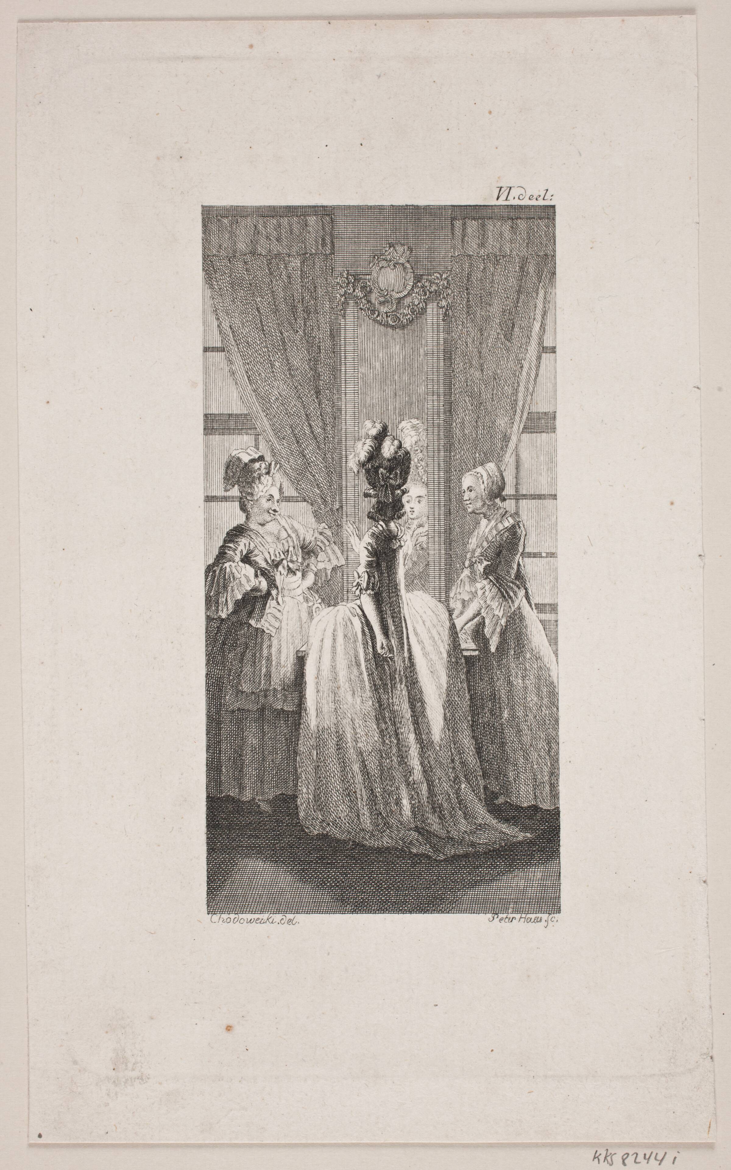 Vignet til "Sophies Reise fra Memel til Sachsen", Peter Haas, 1782
