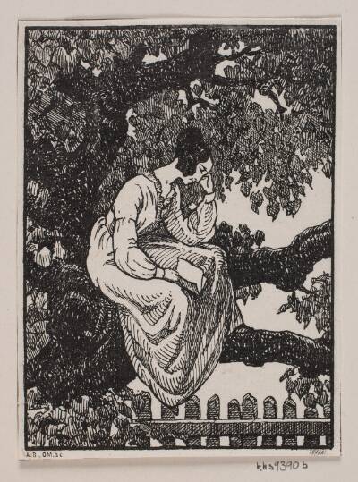 Vignette til H. Hertz' "Posthuset i Hirschholm"