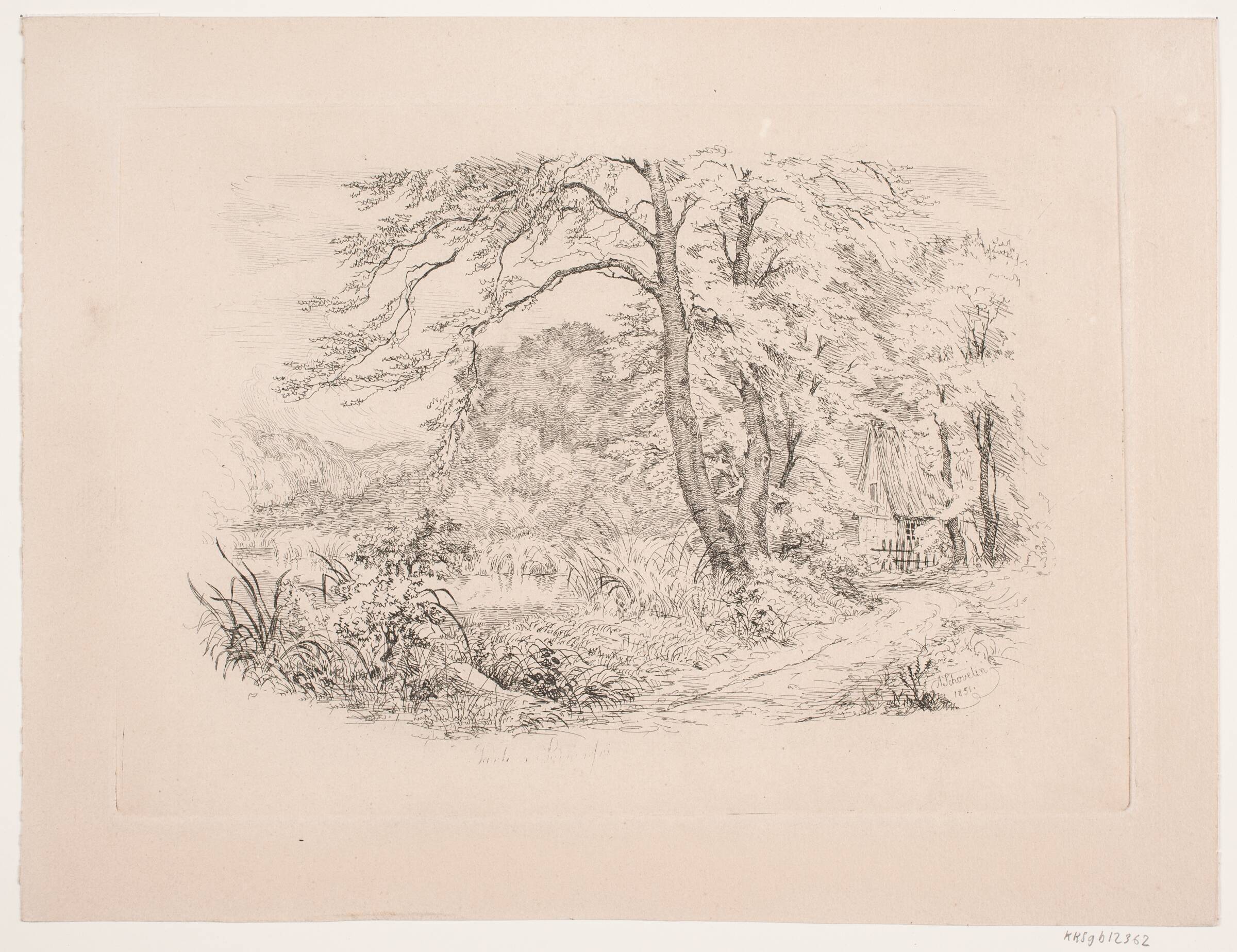 Parti i Sorgenfri, Axel Schovelin, 1851