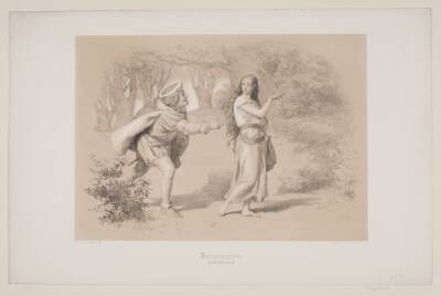 Kongsgården, pag. 69, illustration til Christian Winthers "Hjortens Flugt"