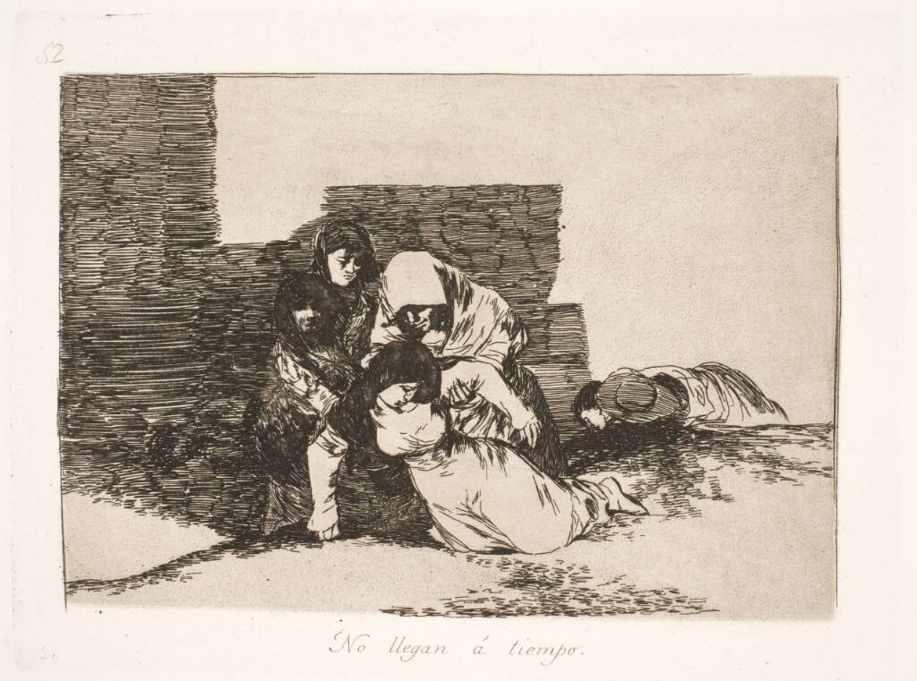 De kom for sent (52), Francisco de Goya, 1810-1820