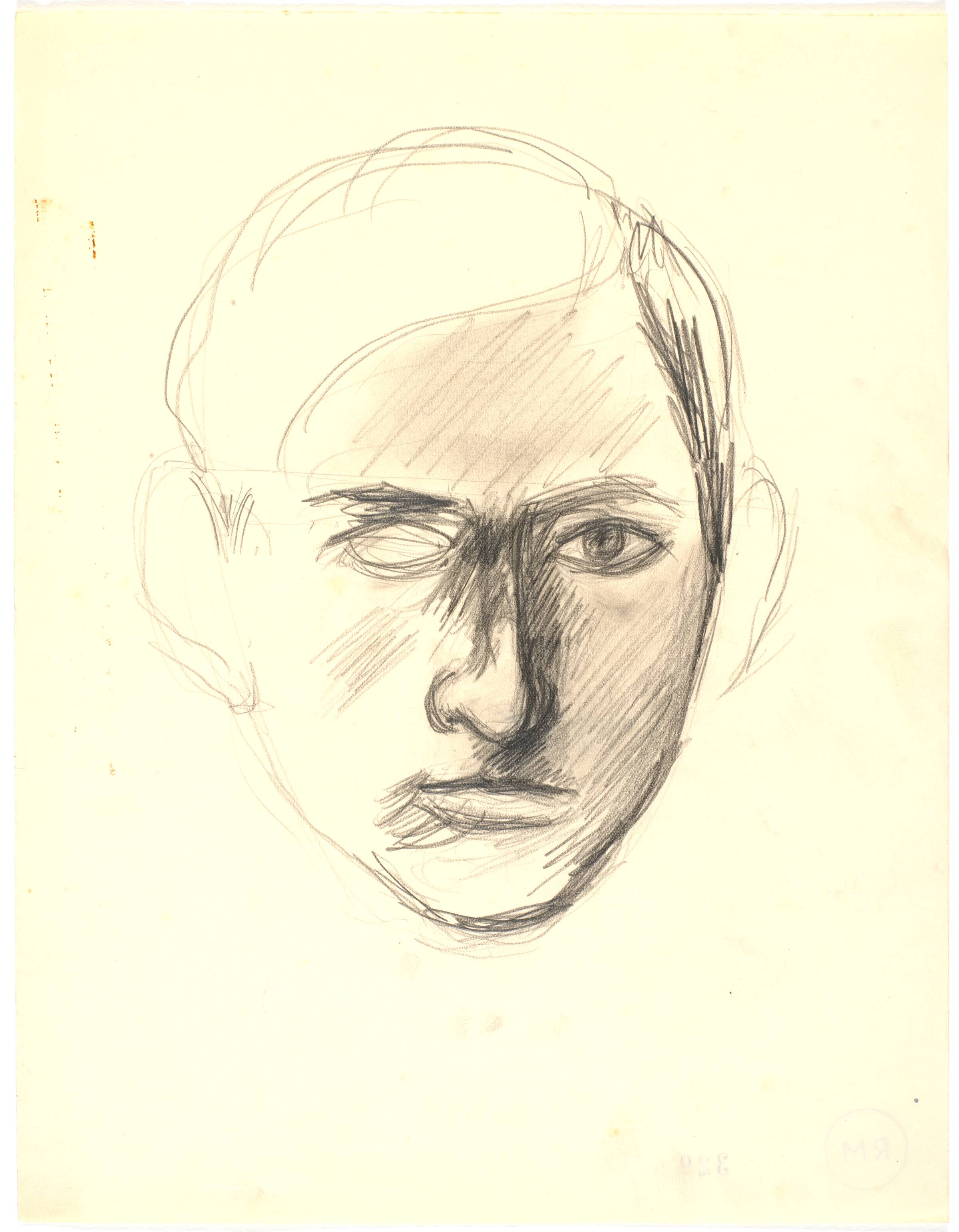 Selvportræt, Richard Mortensen, 1929-1932