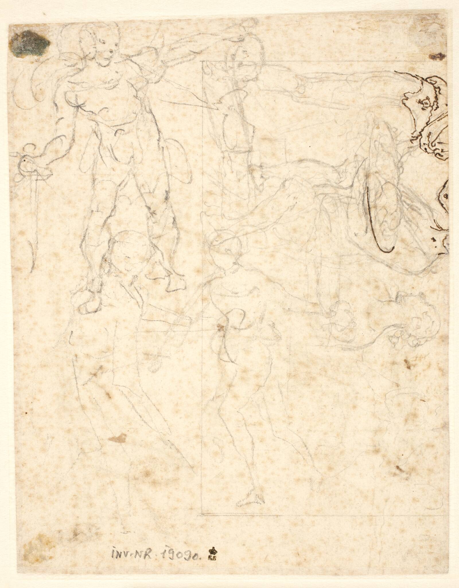 Figurstudier, Cesare Nebbia, 1536-1614