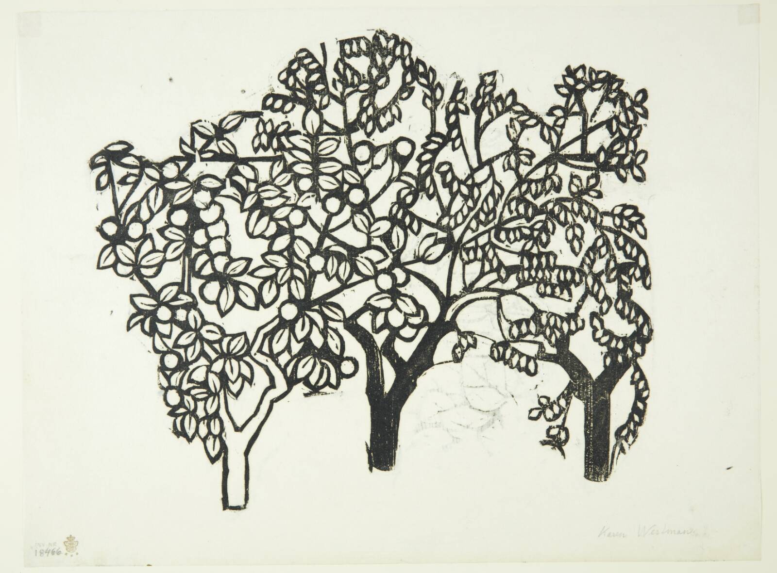 Træstudier, Karen Westman, 1949