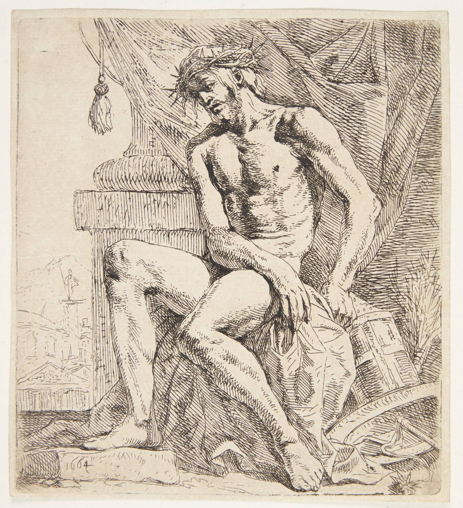 Den lidende Kristus, Leendert van der Cooghen, 1664
