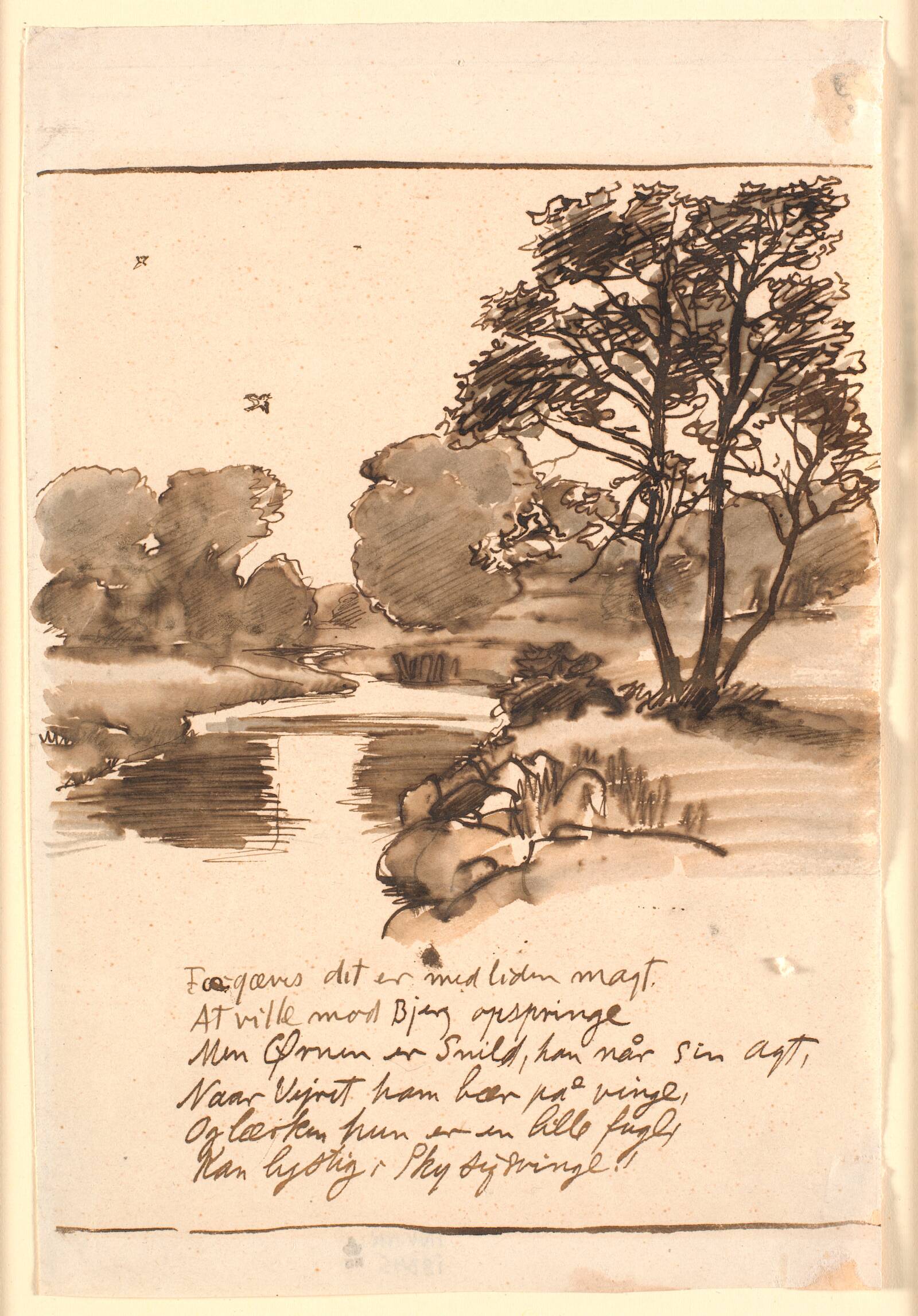 Udkast til "Aaen", Joakim Skovgaard, 1885
